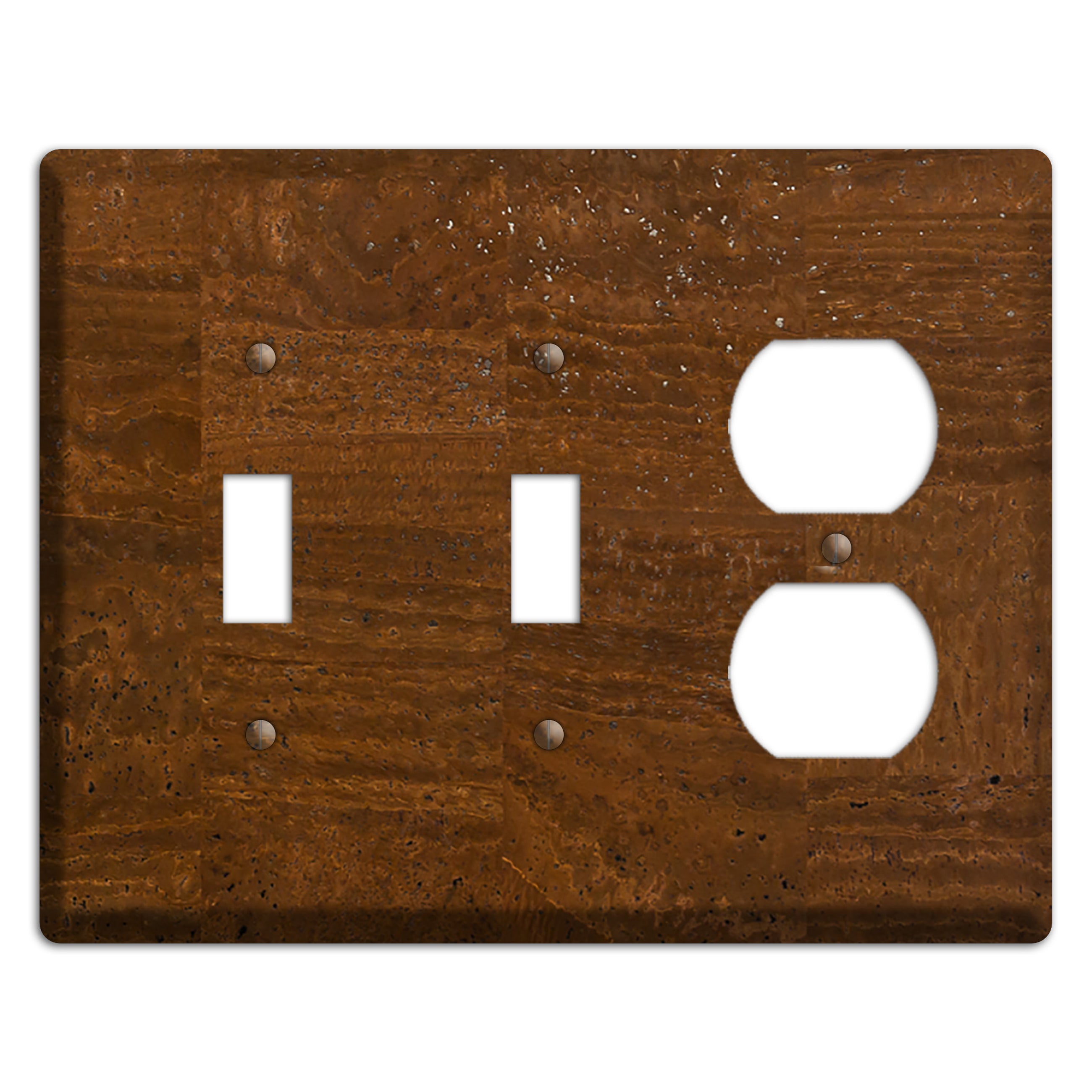 Milk Chocolate Cork 2 Toggle / Duplex Wallplate