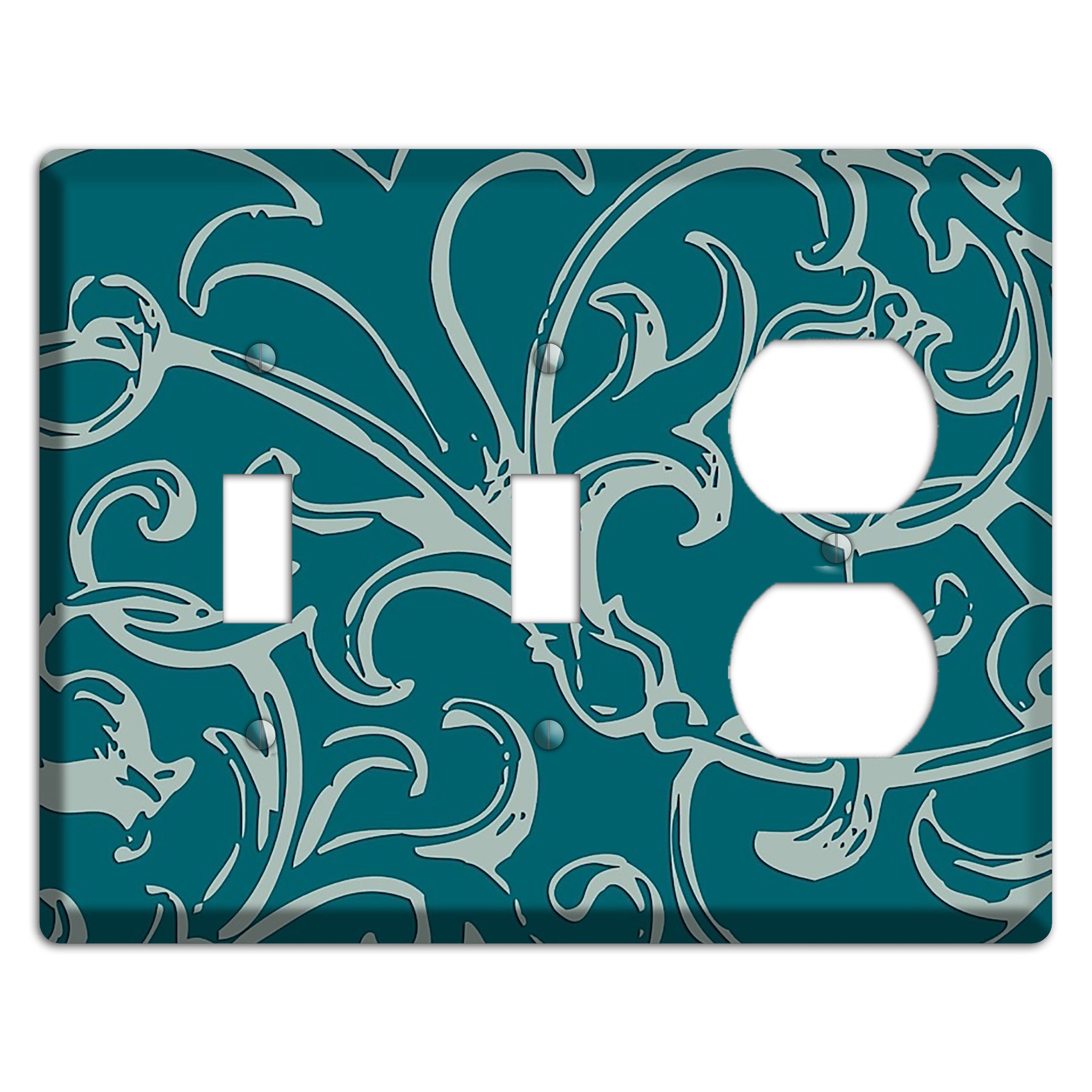 Victorian Teal 2 Toggle / Duplex Wallplate