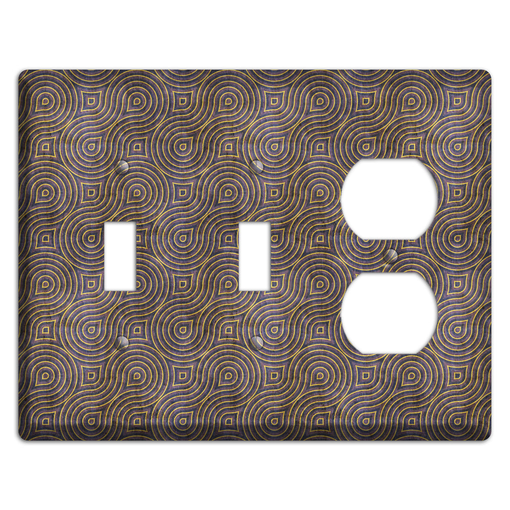 Purple Swirl 2 Toggle / Duplex Wallplate