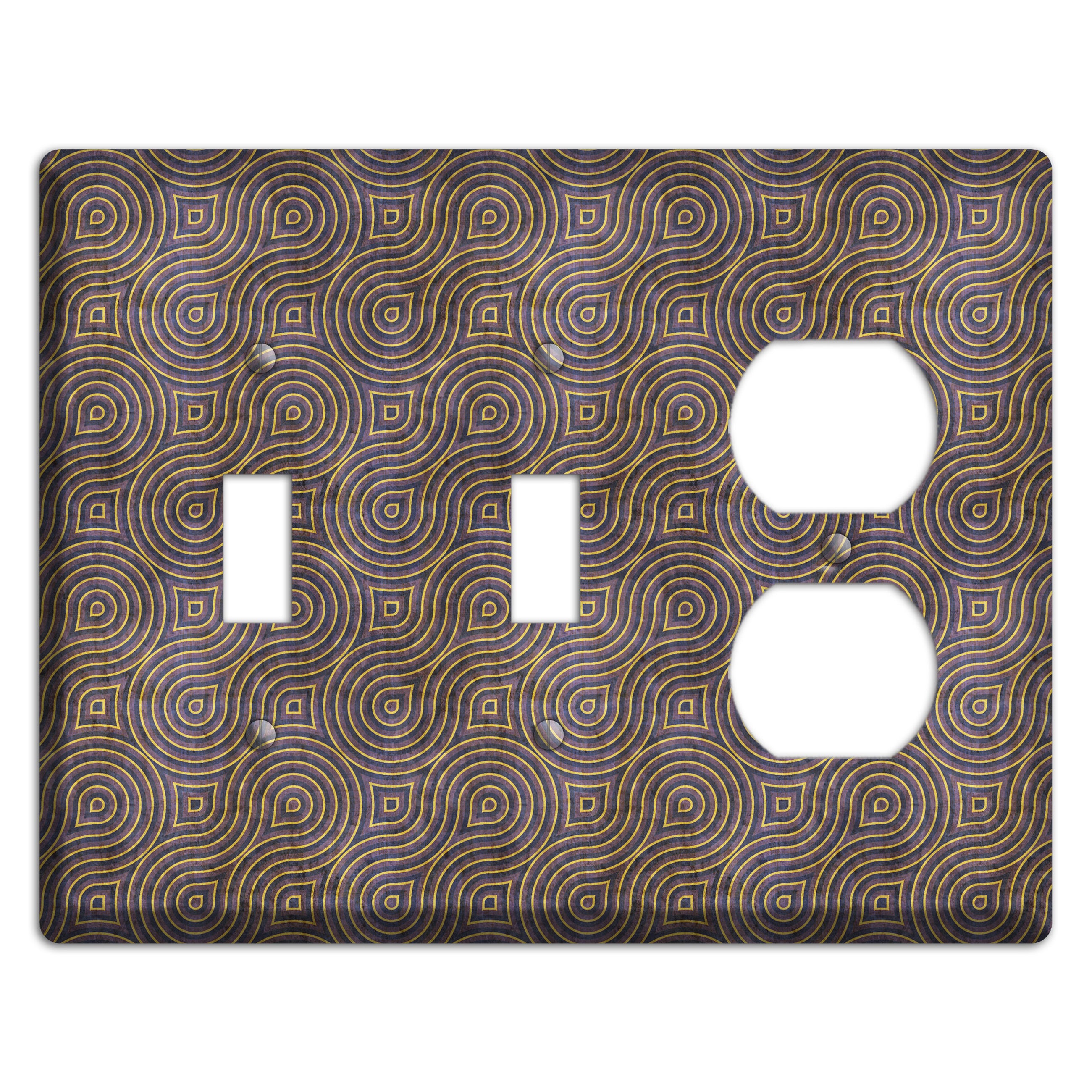 Purple Swirl 2 Toggle / Duplex Wallplate