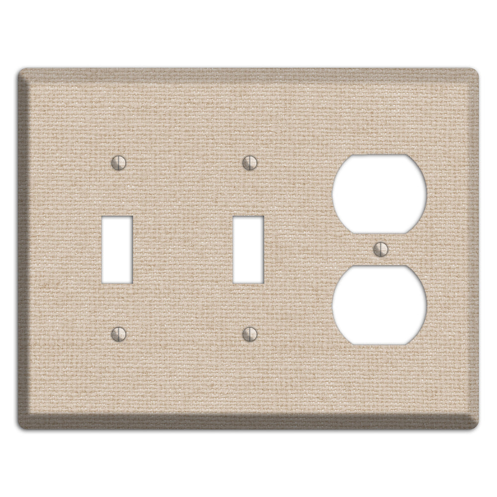 Vanilla Neutral Texture 2 Toggle / Duplex Wallplate