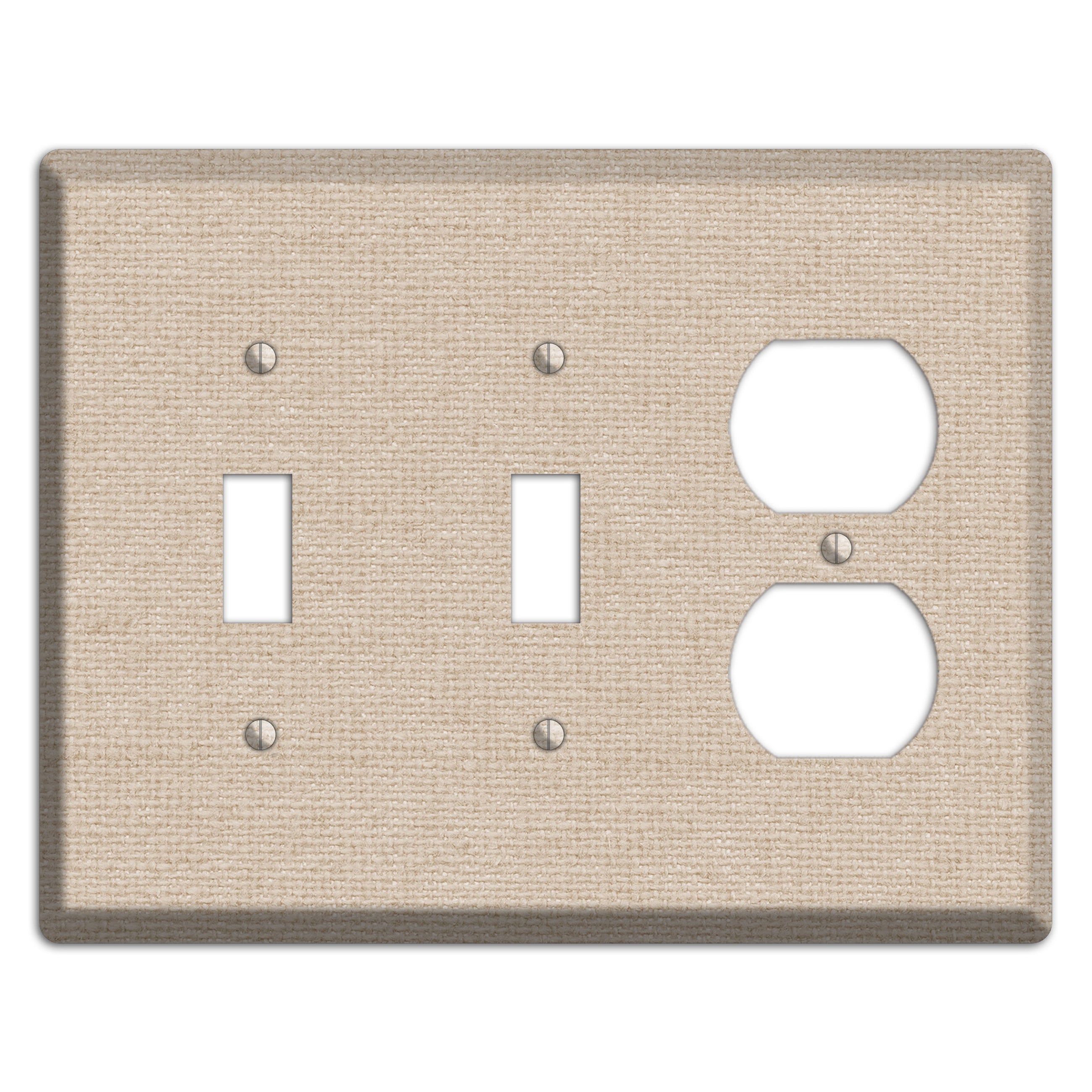Vanilla Neutral Texture 2 Toggle / Duplex Wallplate