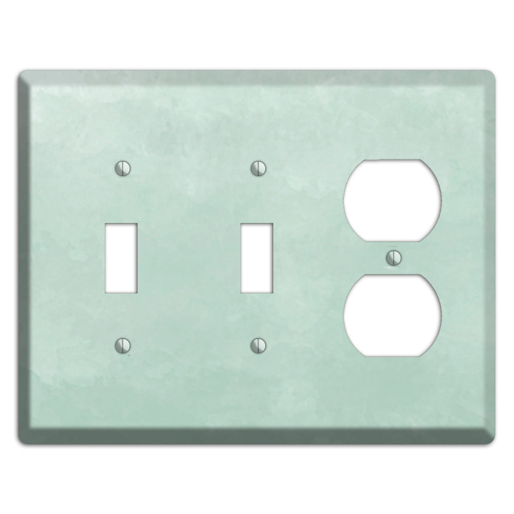 Sea Foam Green Ombre 2 Toggle / Duplex Wallplate