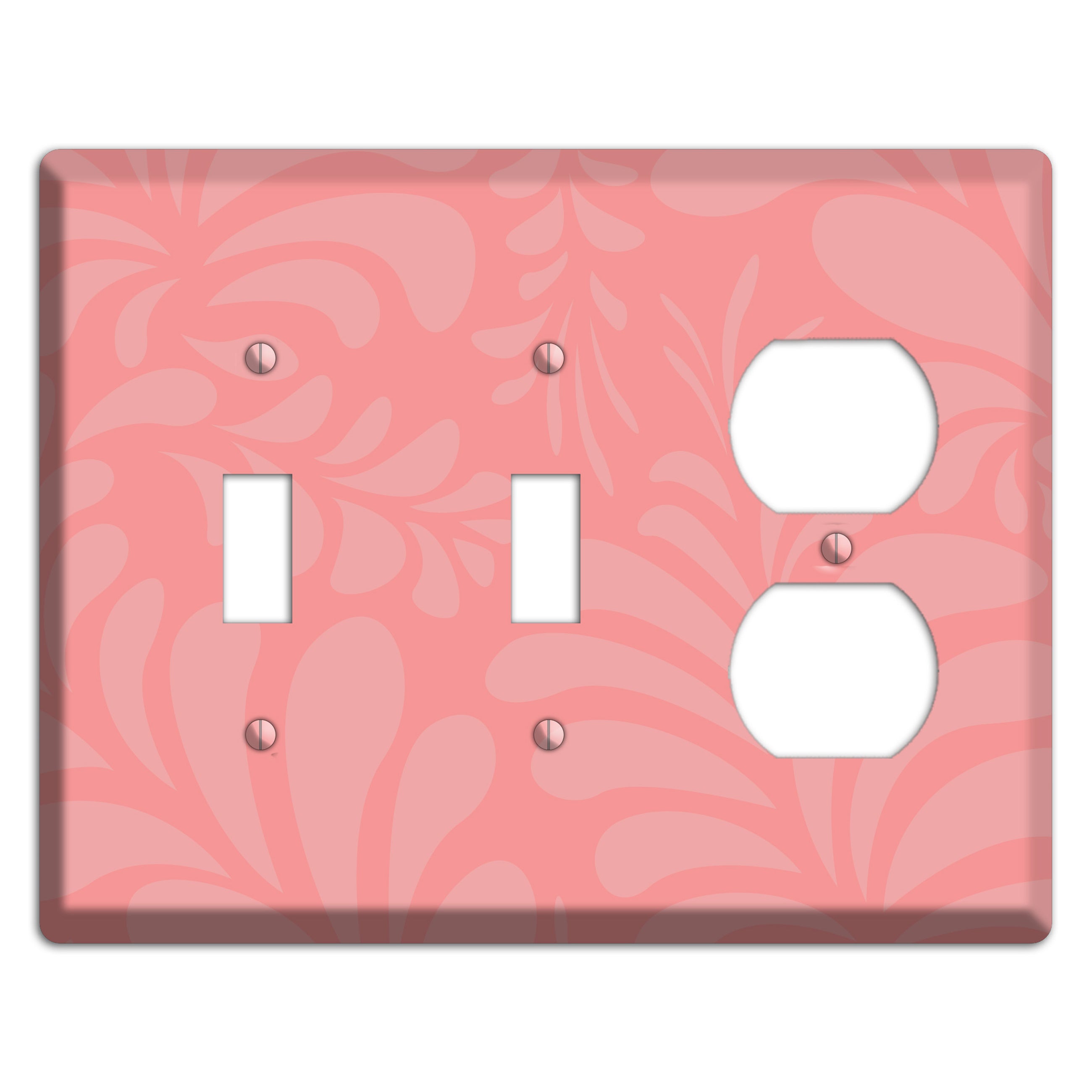 Pink Herati 2 Toggle / Duplex Wallplate