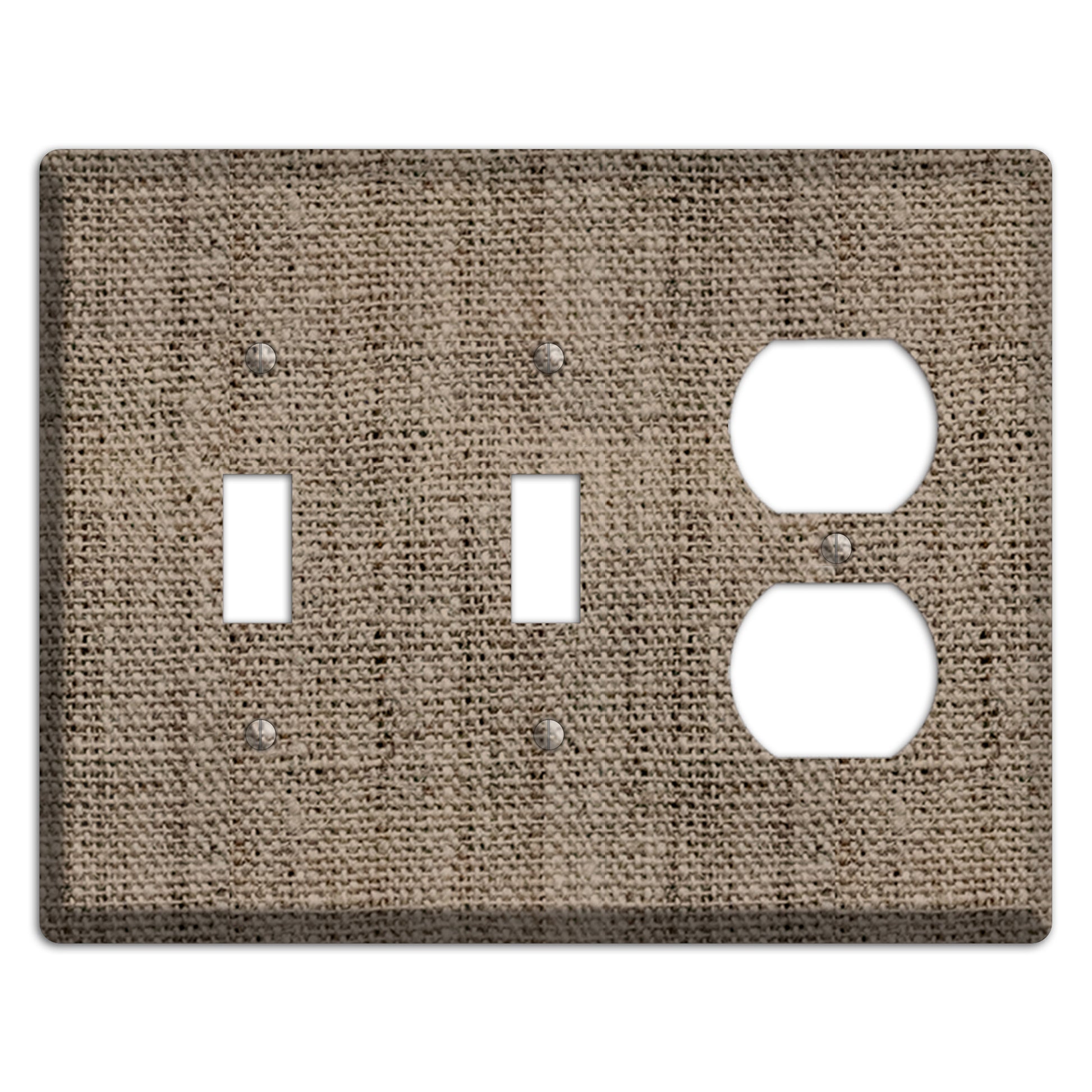 Sand Dune Burlap 2 Toggle / Duplex Wallplate