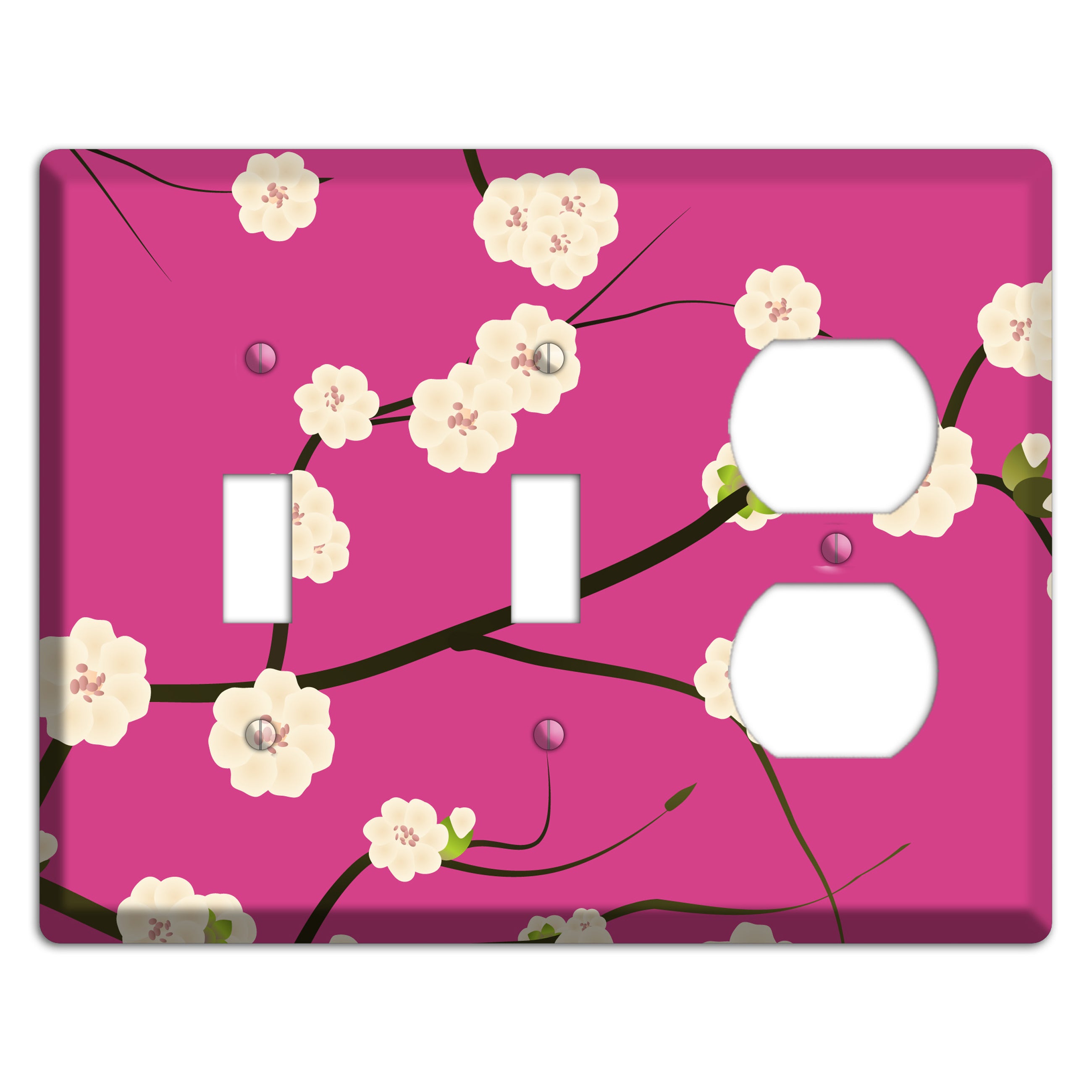 Pink Cherry Blossoms 2 Toggle / Duplex Wallplate