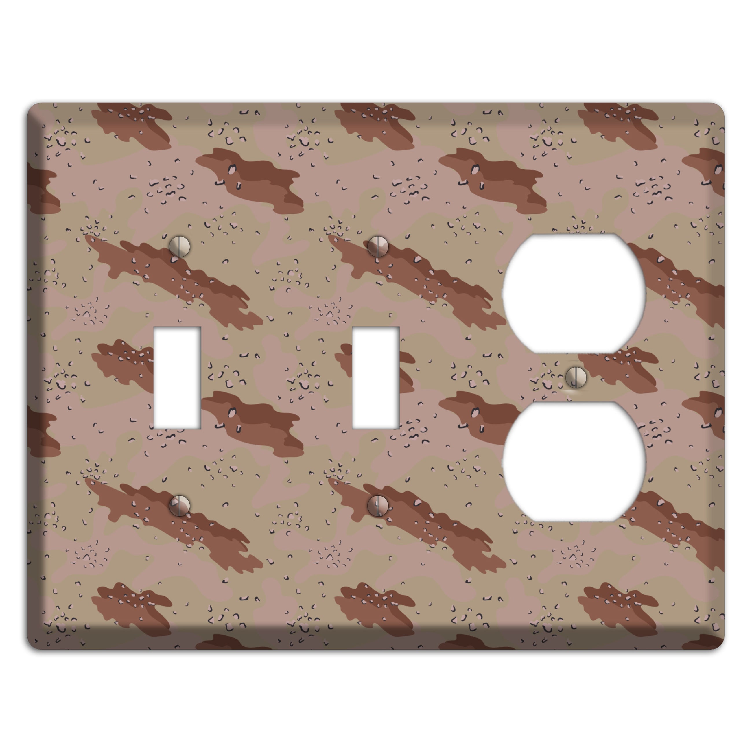Chocolate Chip Camo 2 Toggle / Duplex Wallplate