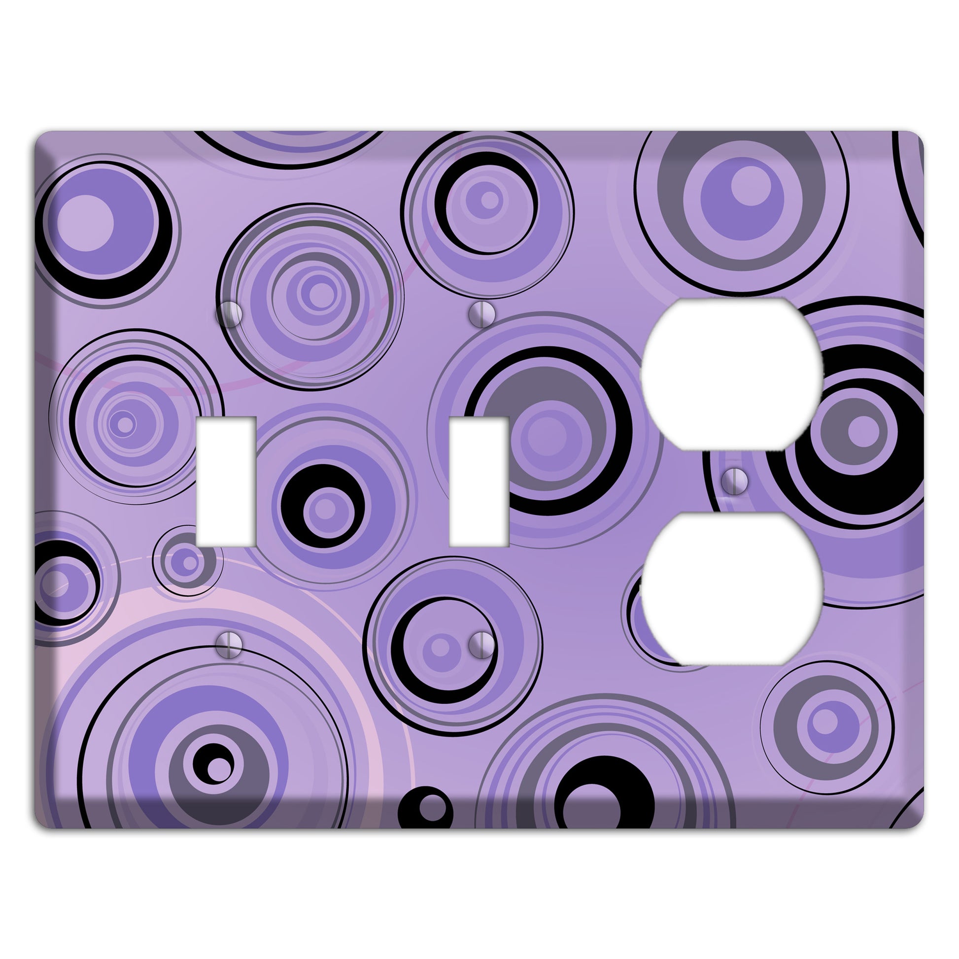 Lavender Circles 2 Toggle / Duplex Wallplate