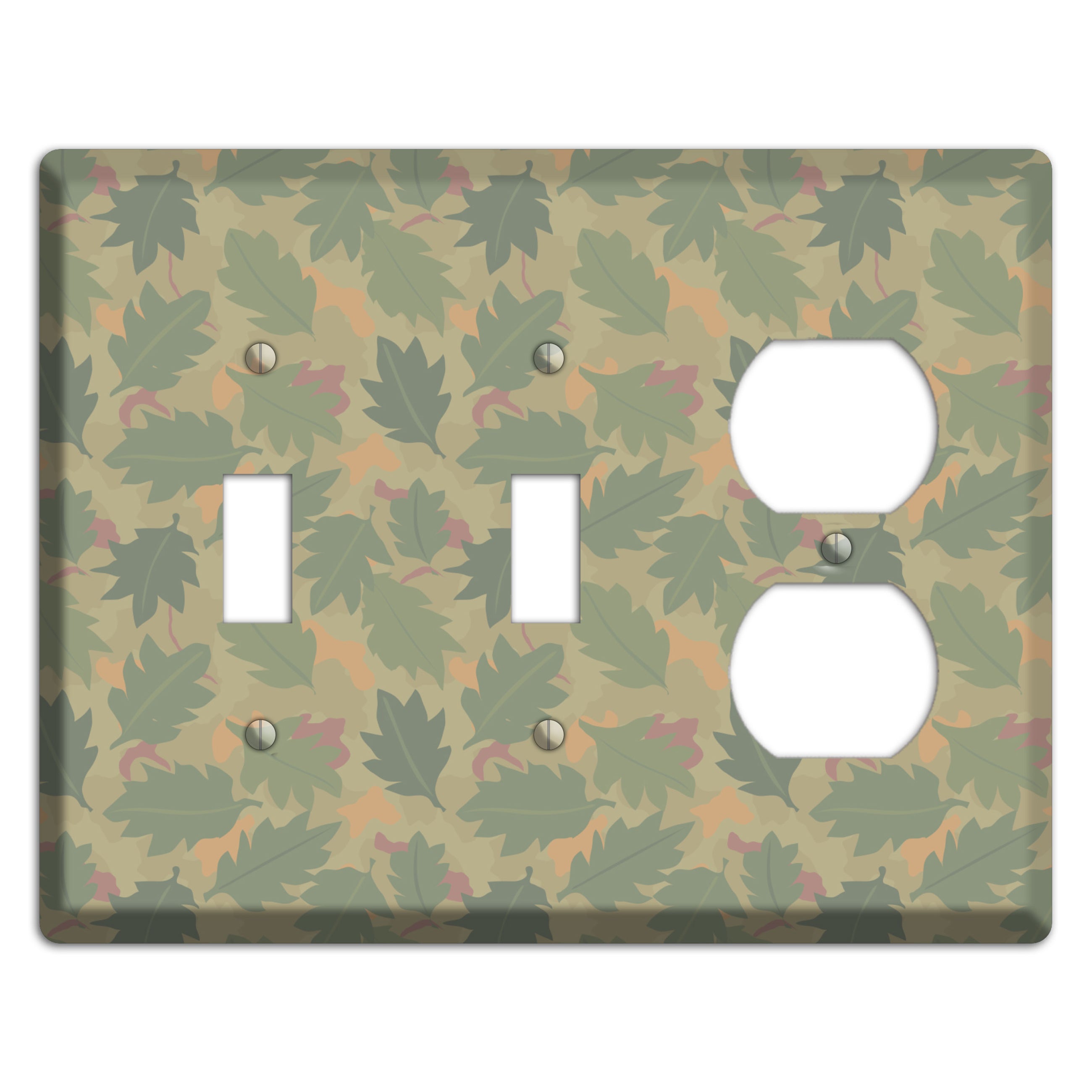 Wine Leaf Camo 2 Toggle / Duplex Wallplate
