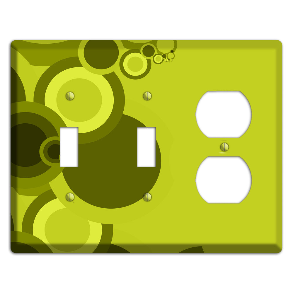 Green Circles 2 Toggle / Duplex Wallplate
