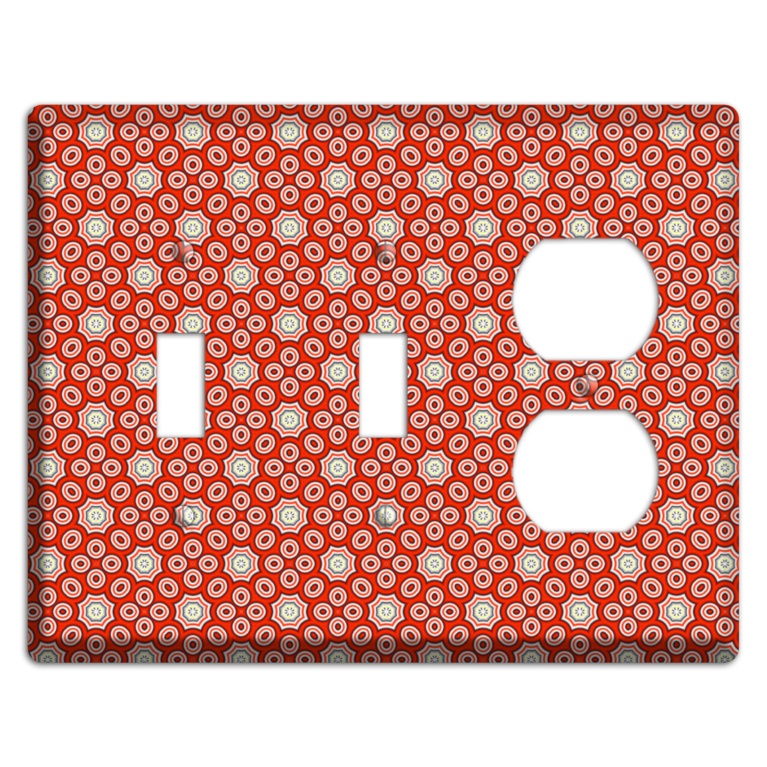 Red Foulard 3 2 Toggle / Duplex Wallplate