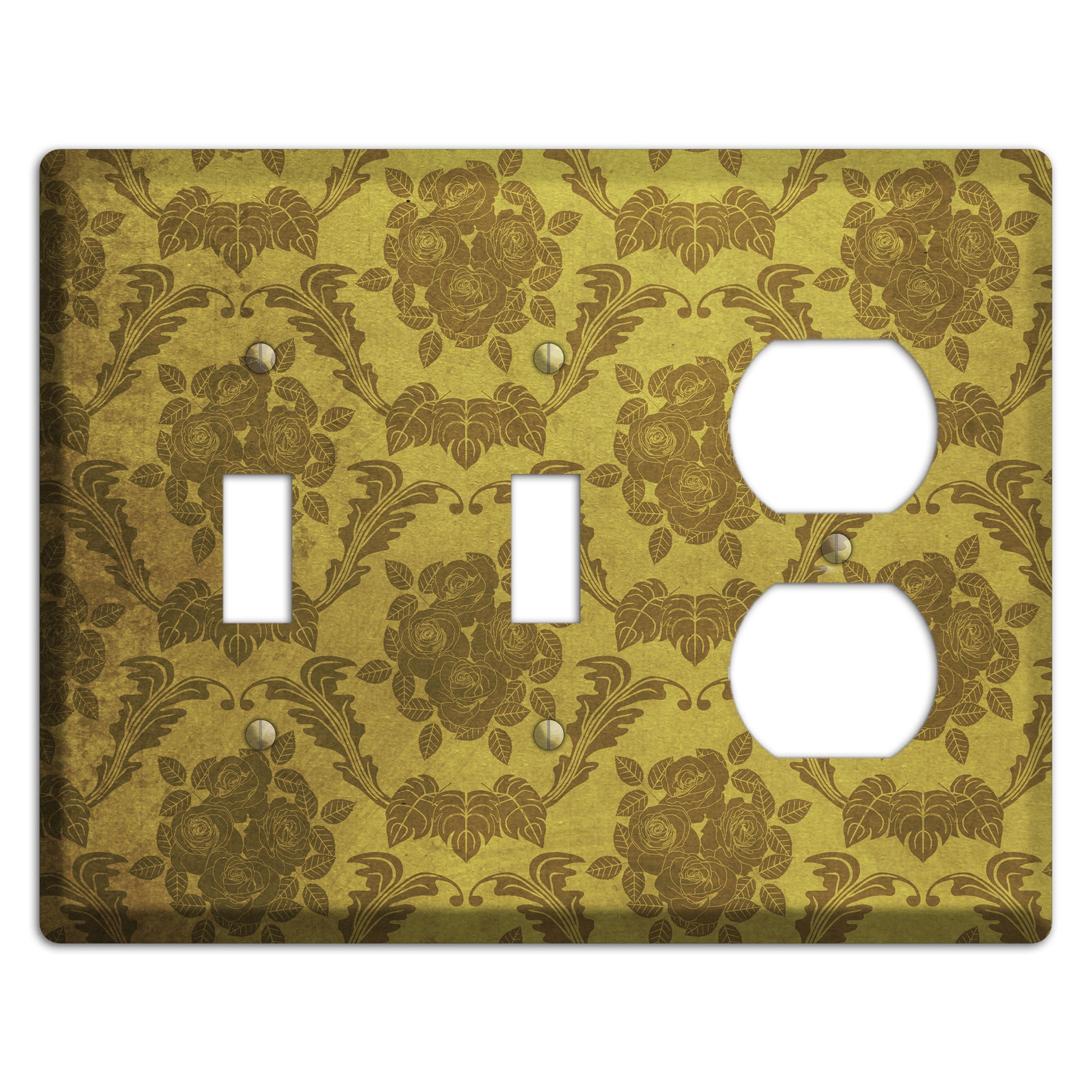 Pesto Vintage Rose Damask 2 Toggle / Duplex Wallplate
