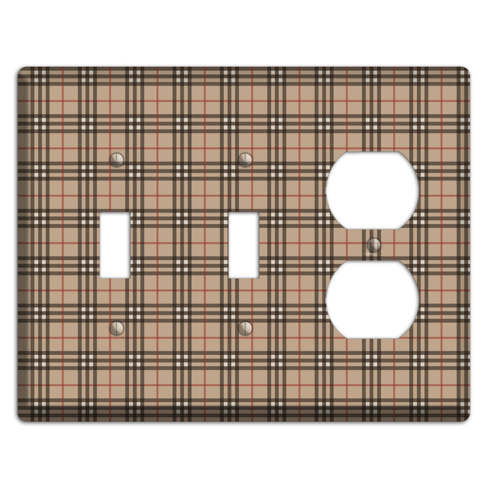 London Plaid 2 Toggle / Duplex Wallplate