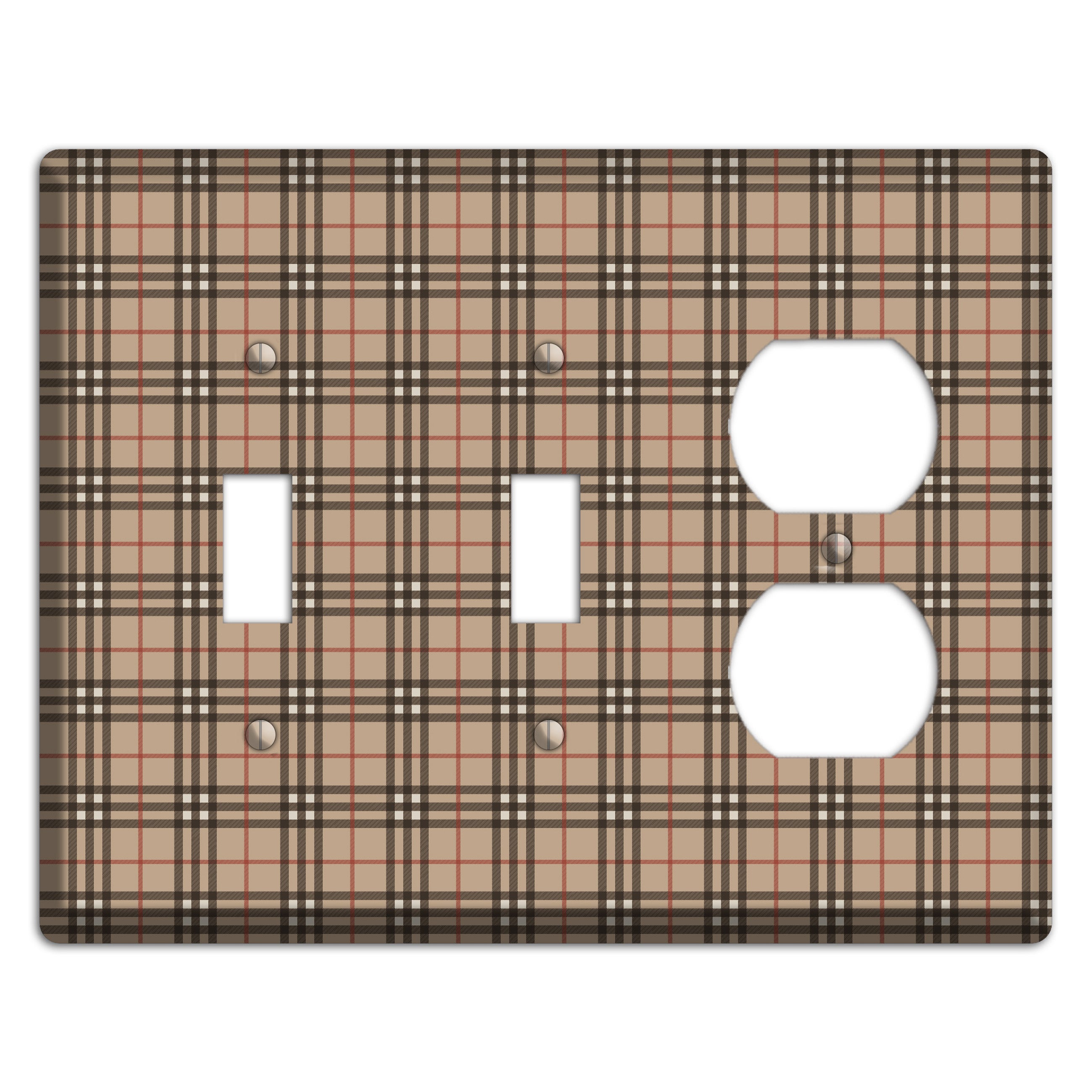 London Plaid 2 Toggle / Duplex Wallplate