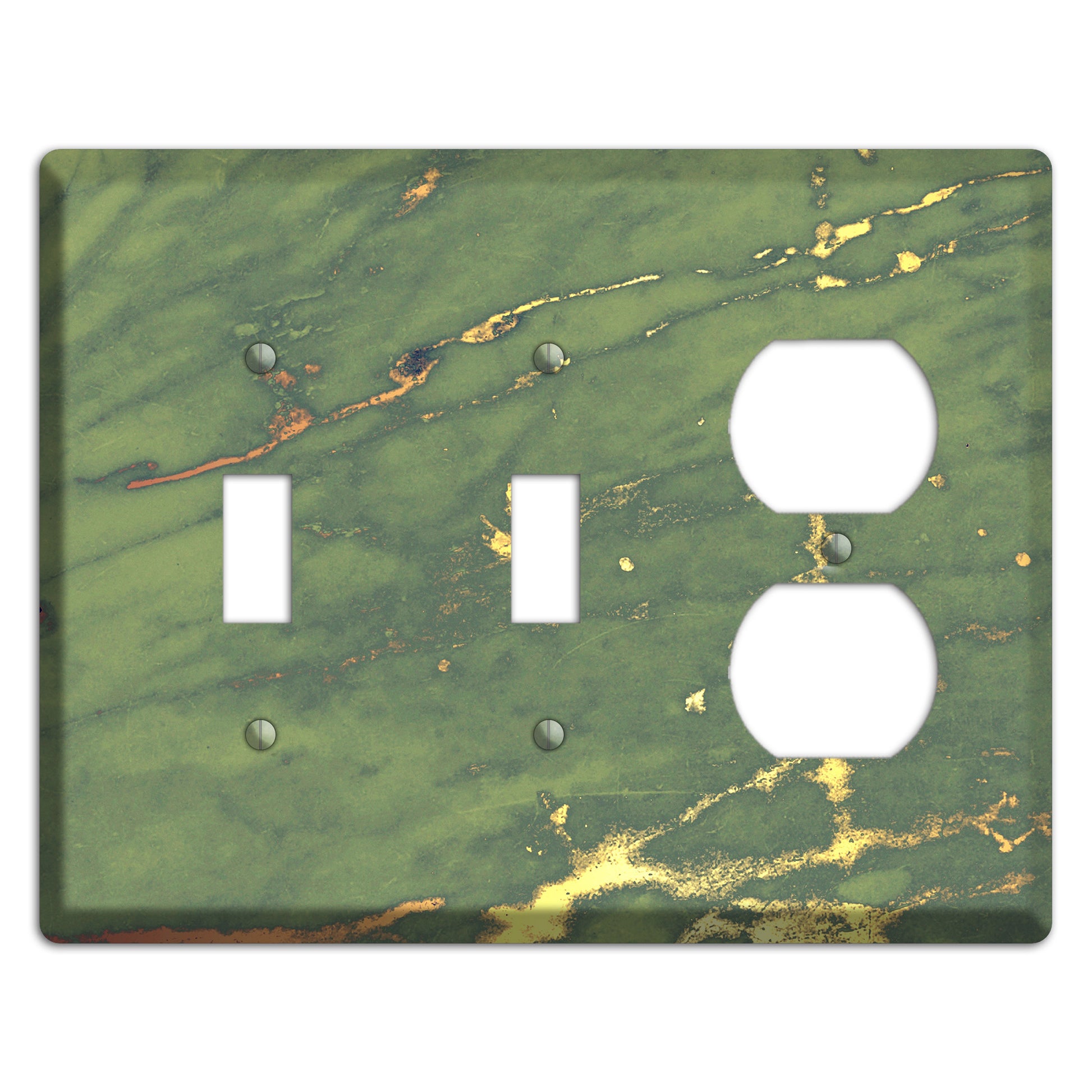 Limed Ash Marble 2 Toggle / Duplex Wallplate