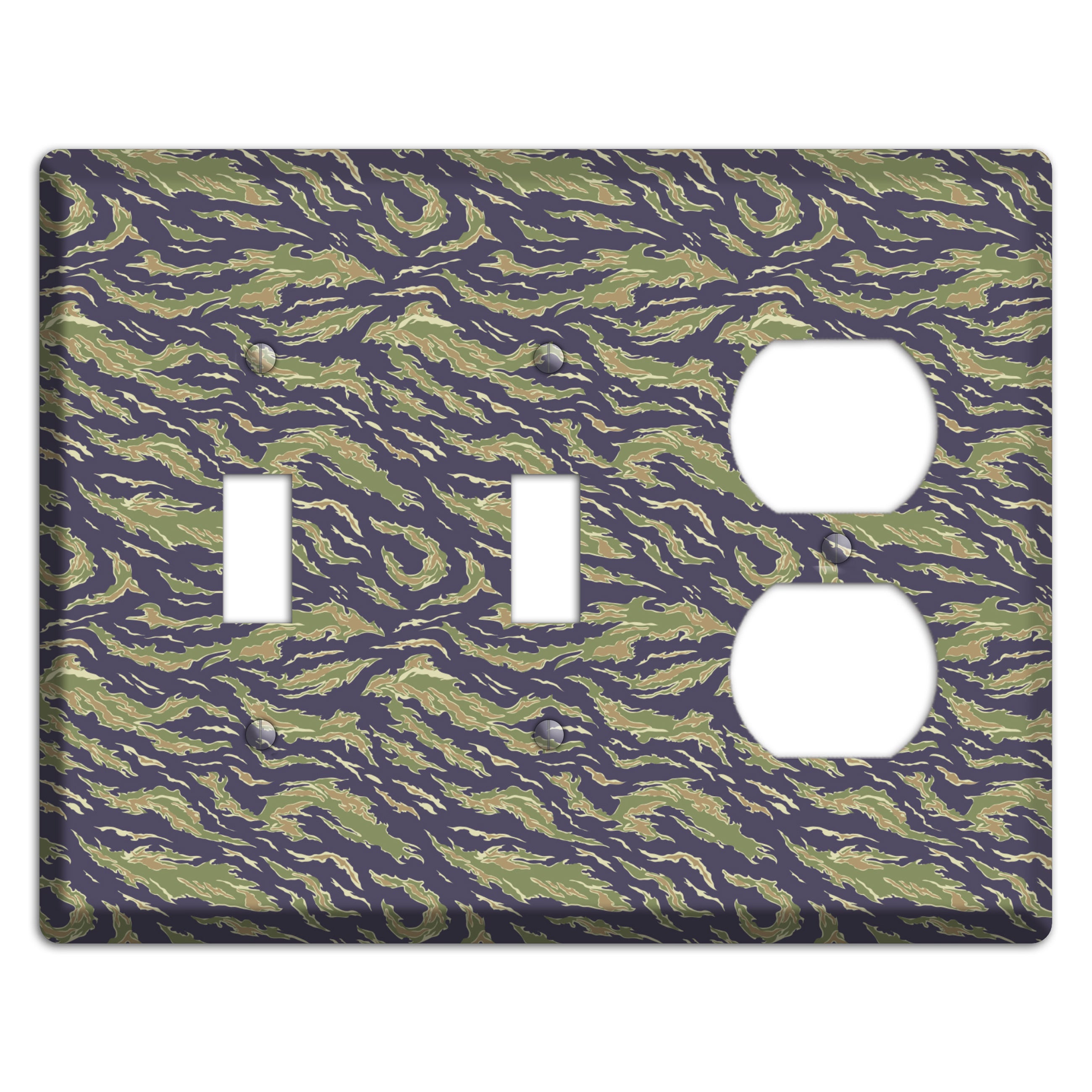 Vietnam Tiger 1 Camo 2 Toggle / Duplex Wallplate