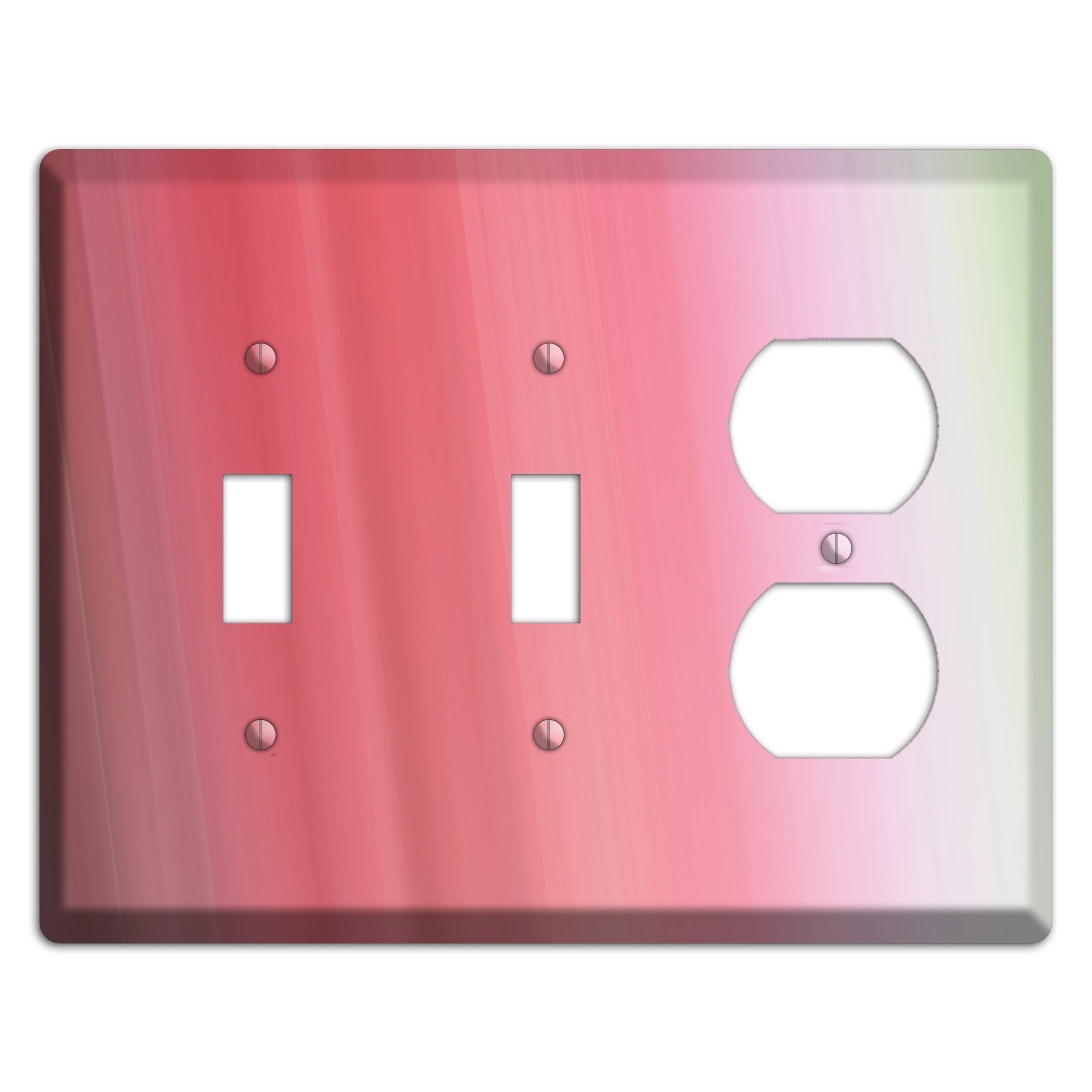 Coral Pink Ray of Light 2 Toggle / Duplex Wallplate