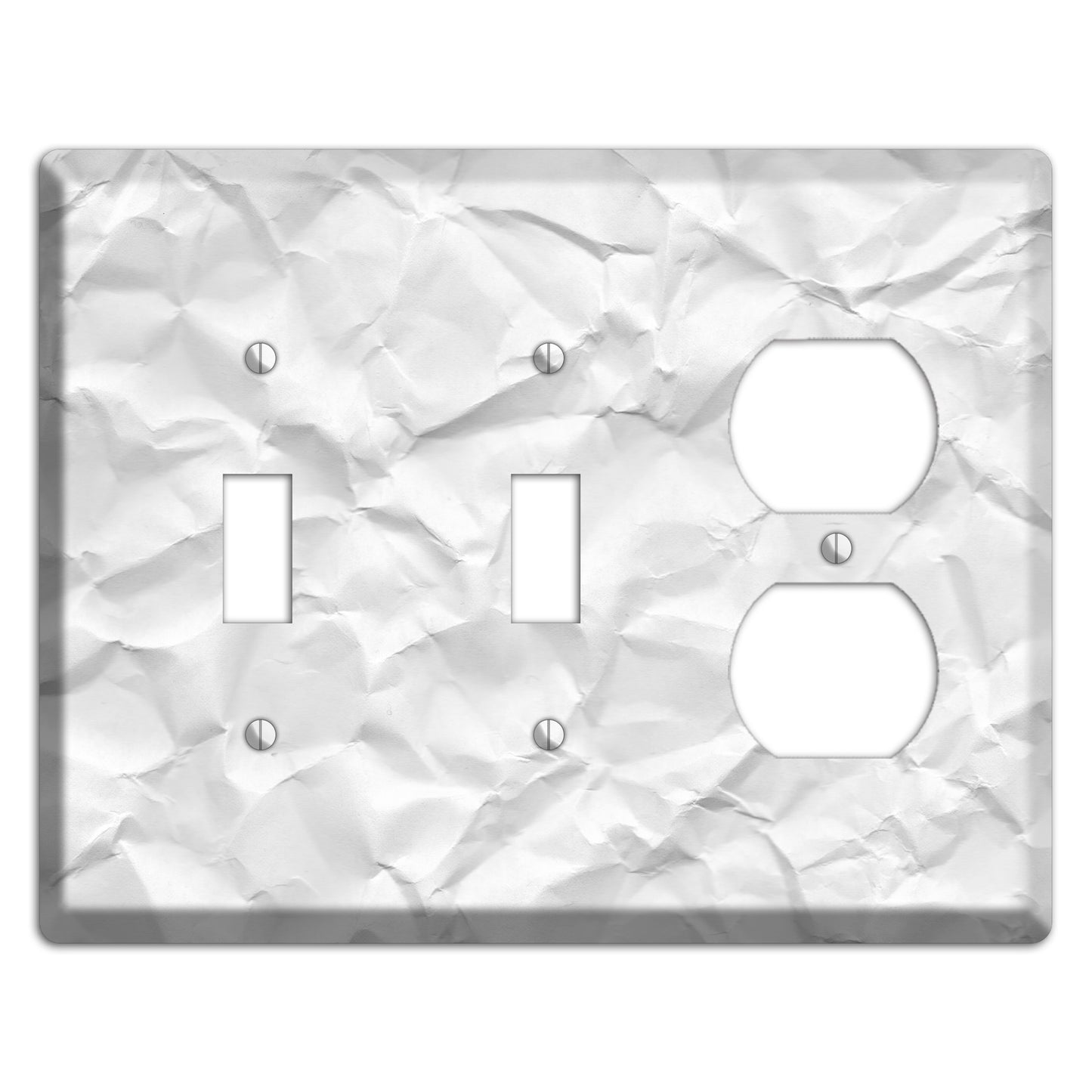 Alto Crinkled Paper 2 Toggle / Duplex Wallplate