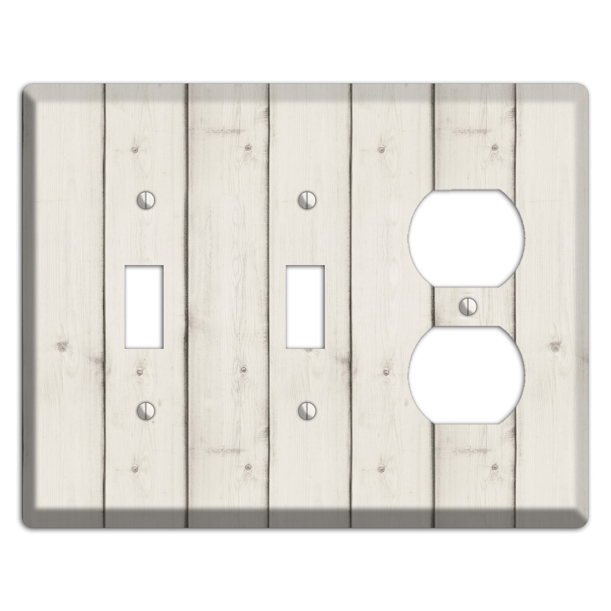 Satin Linen Antique 2 Toggle / Duplex Wallplate