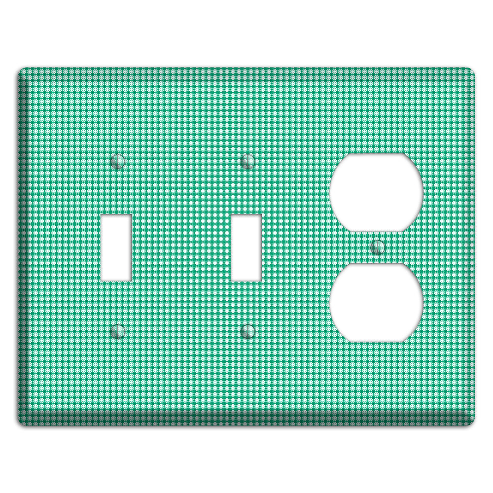 Jade Multi Tiled Geometric 2 Toggle / Duplex Wallplate