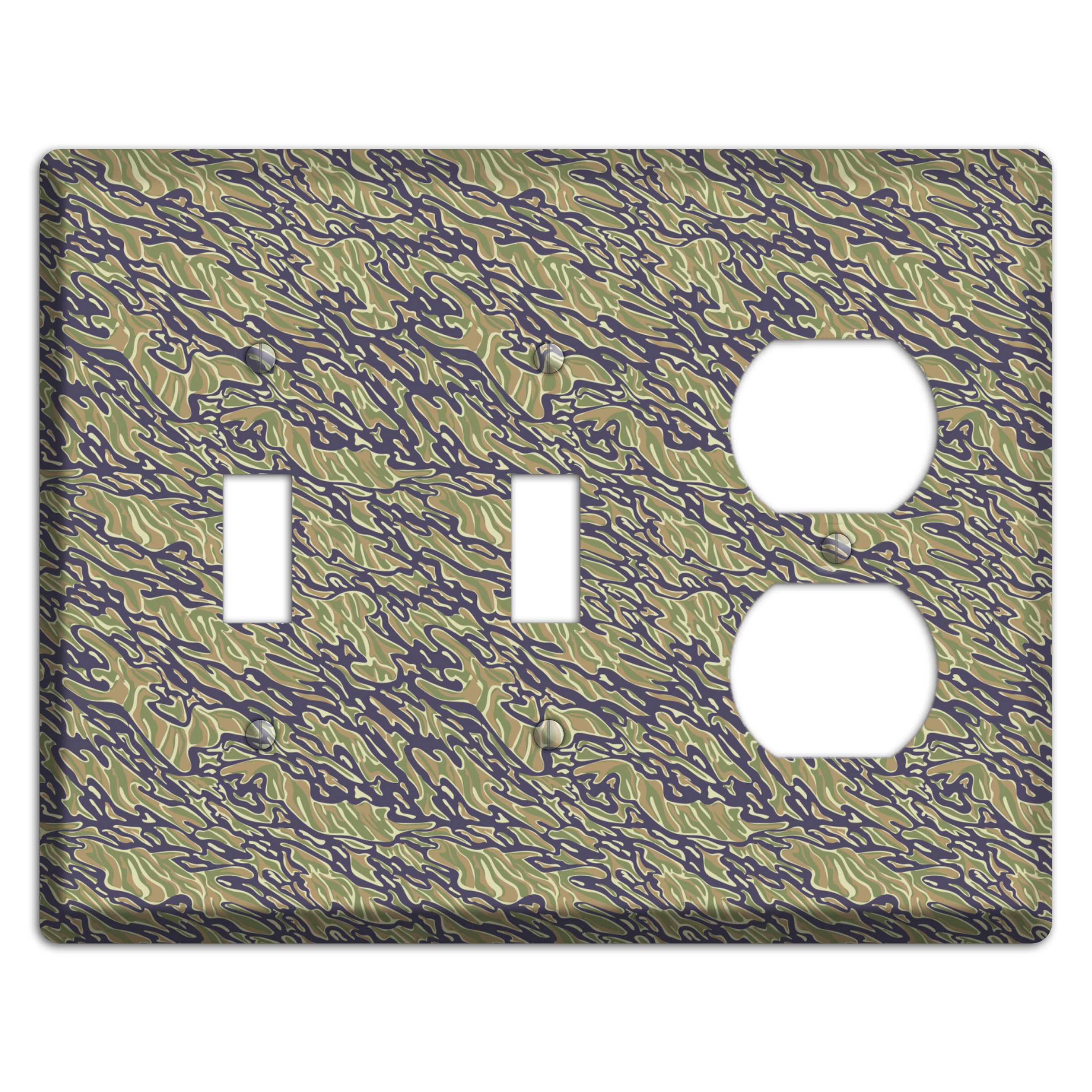 Vietnam Tiger 2 Camo 2 Toggle / Duplex Wallplate