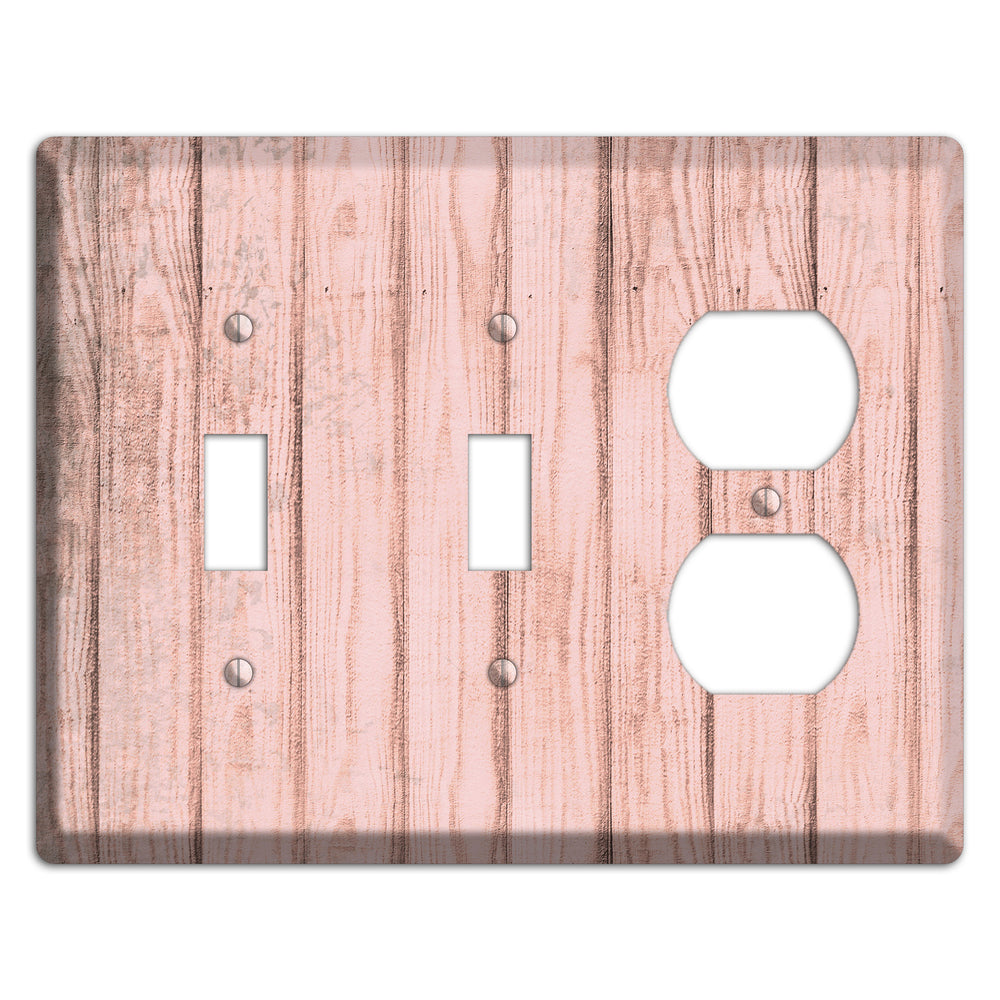 Beauty Bush Weathered Wood 2 Toggle / Duplex Wallplate