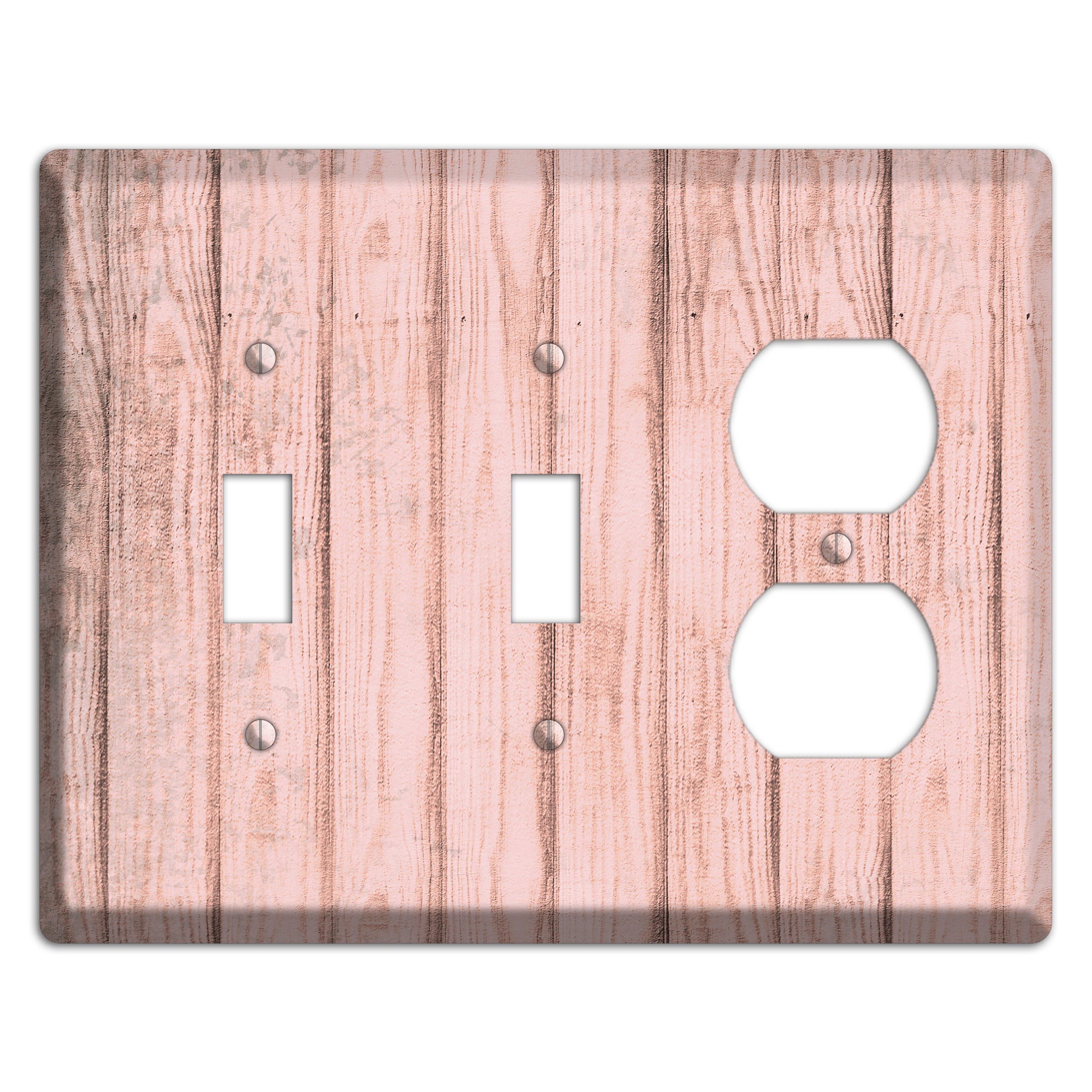 Beauty Bush Weathered Wood 2 Toggle / Duplex Wallplate