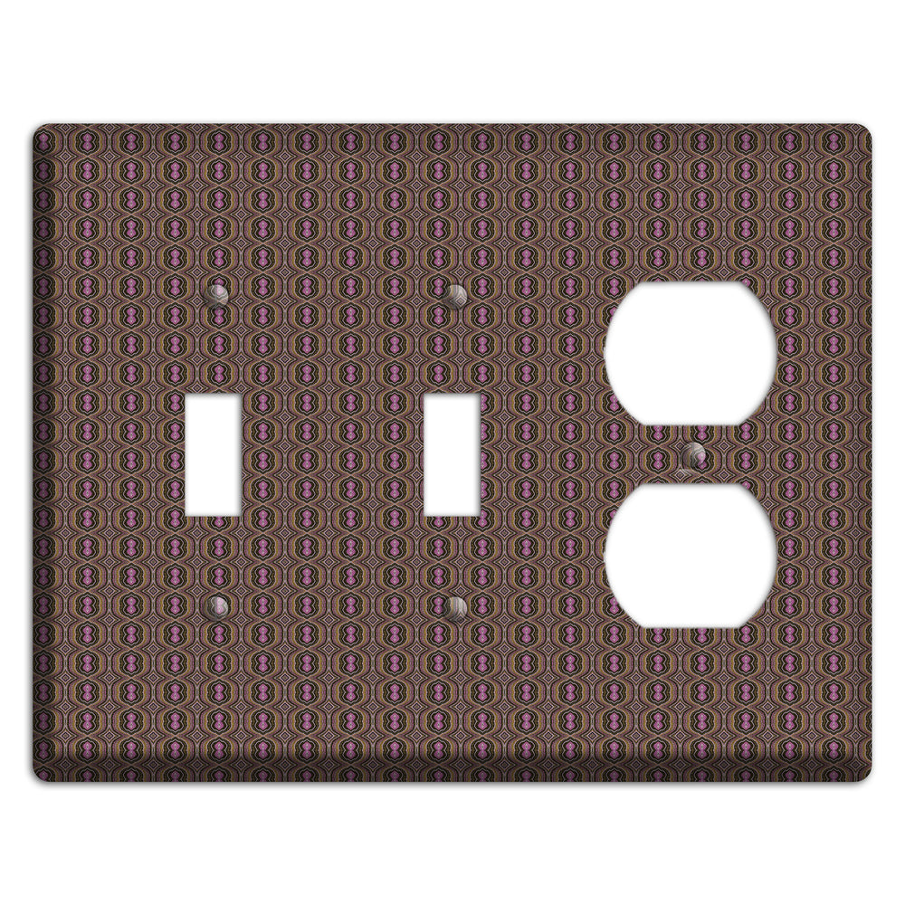 Brown Tapestry 2 Toggle / Duplex Wallplate