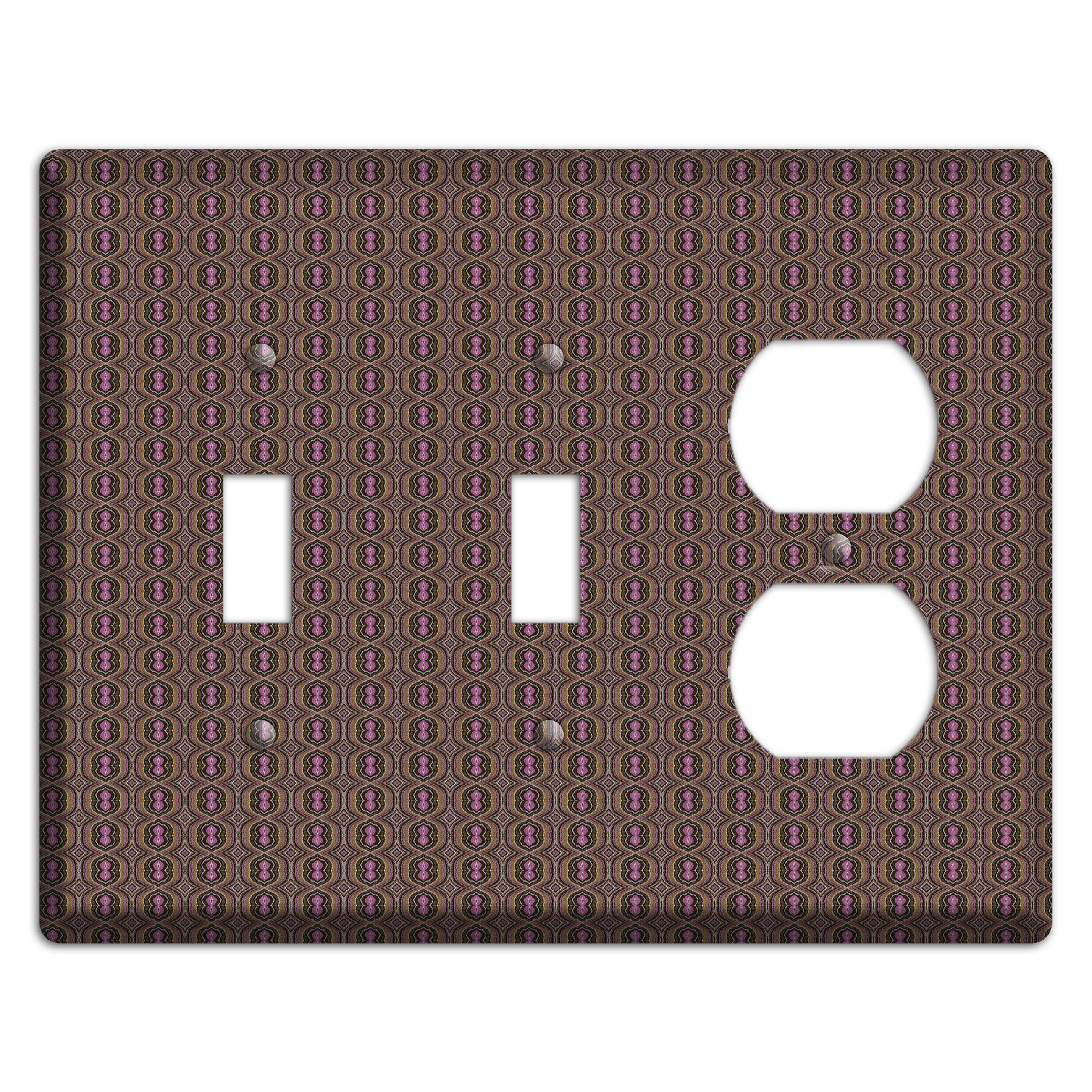 Brown Tapestry 2 Toggle / Duplex Wallplate