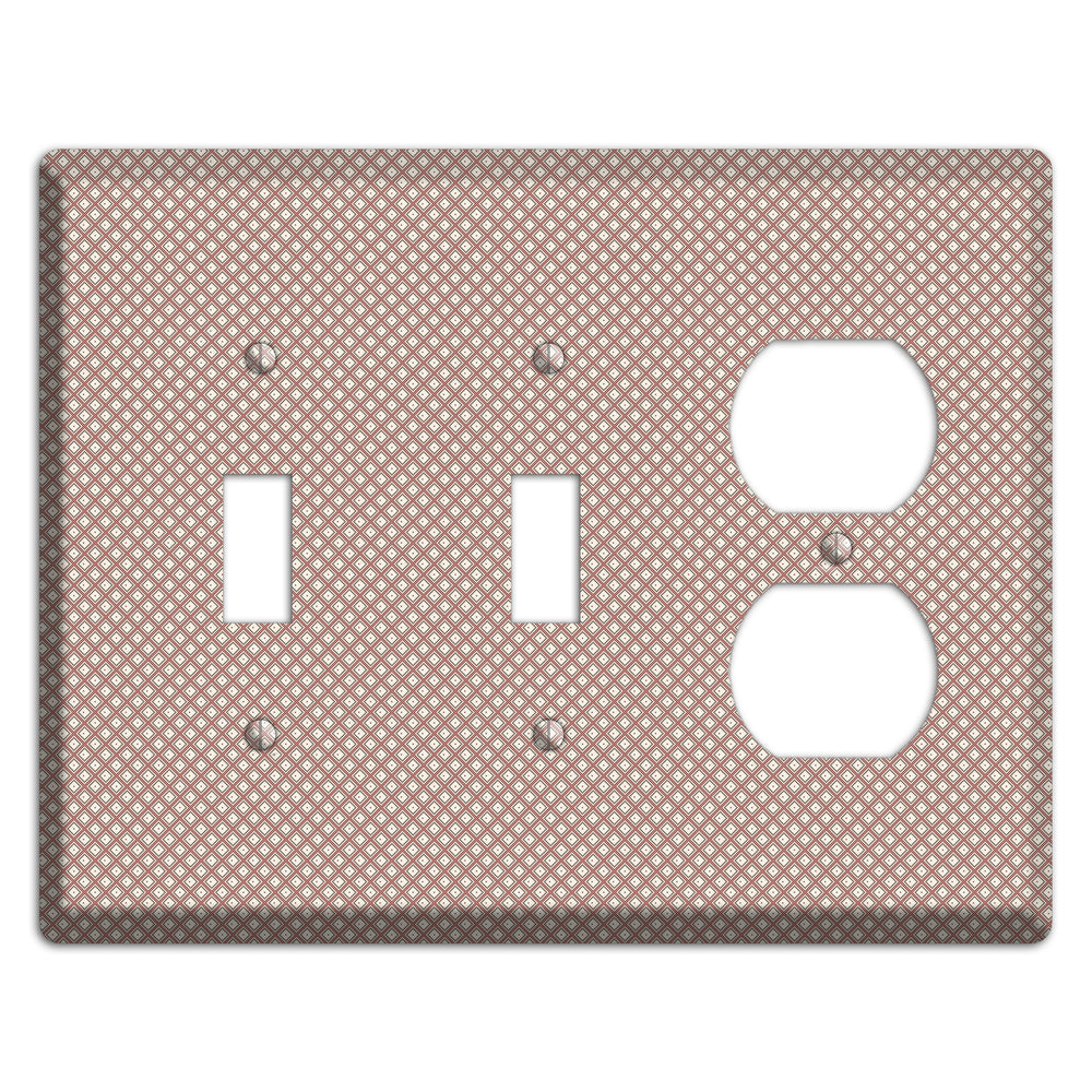 Light Brown and Beige Diamonds 2 Toggle / Duplex Wallplate