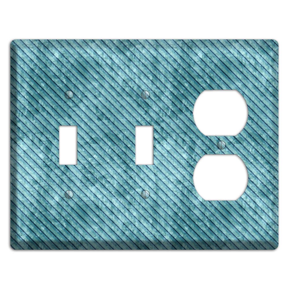 Turquoise Denim 2 Toggle / Duplex Wallplate