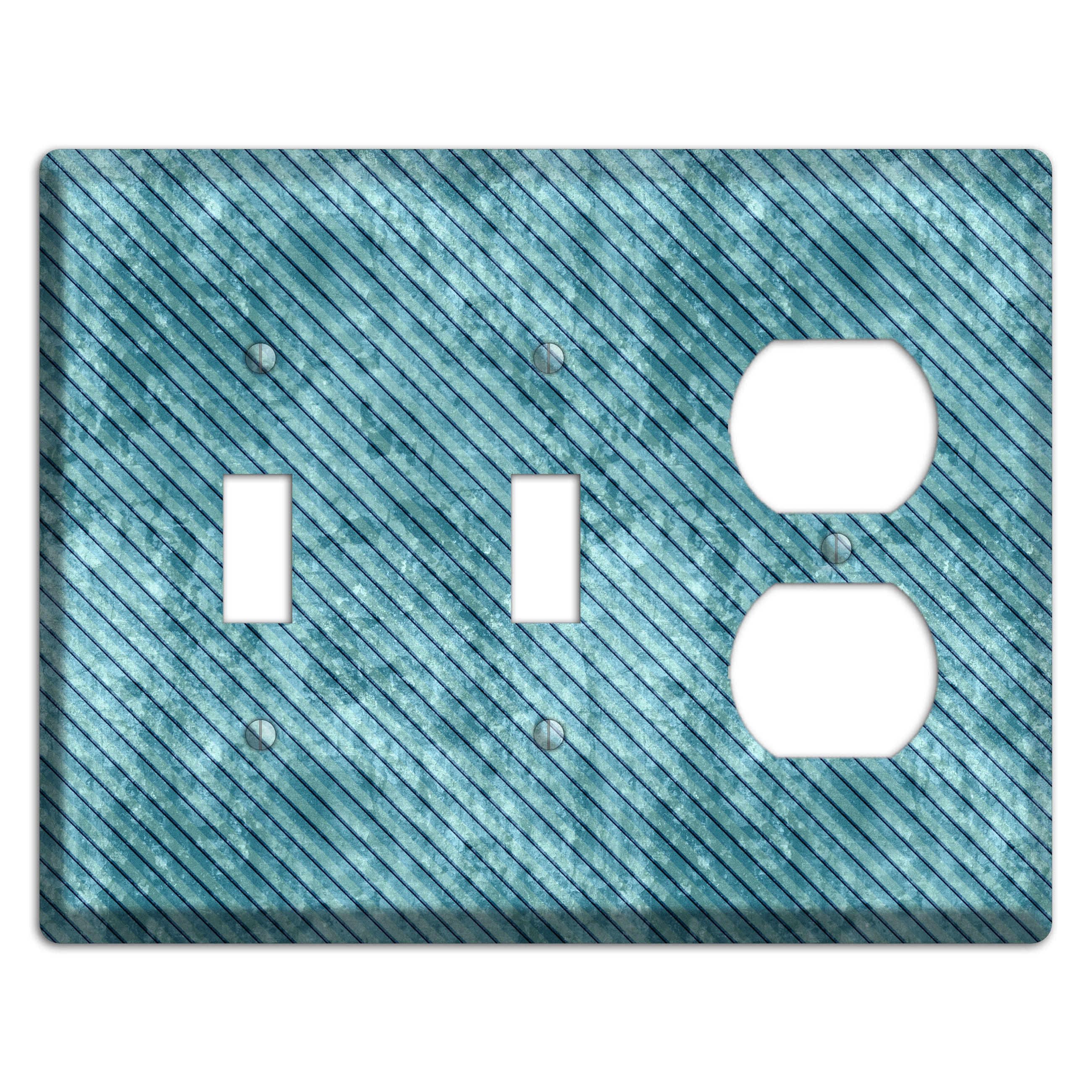 Turquoise Denim 2 Toggle / Duplex Wallplate