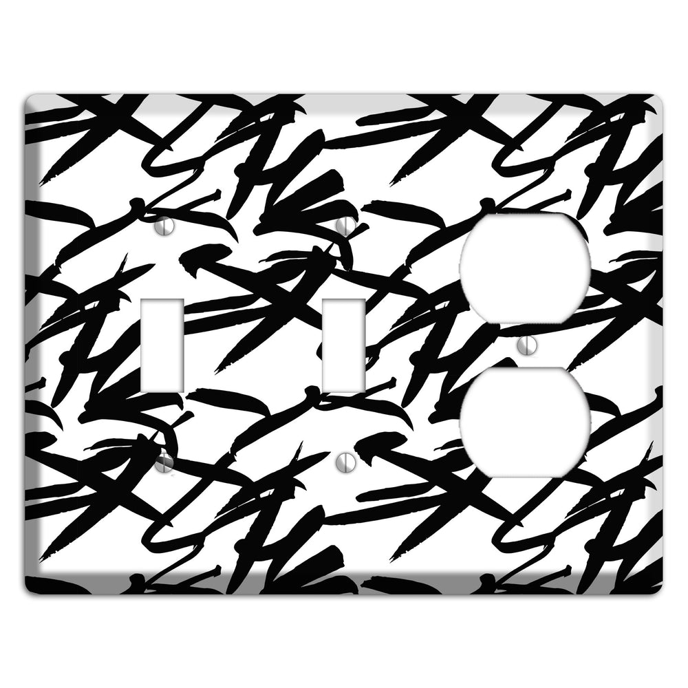 Ink Brushstrokes 2 2 Toggle / Duplex Wallplate