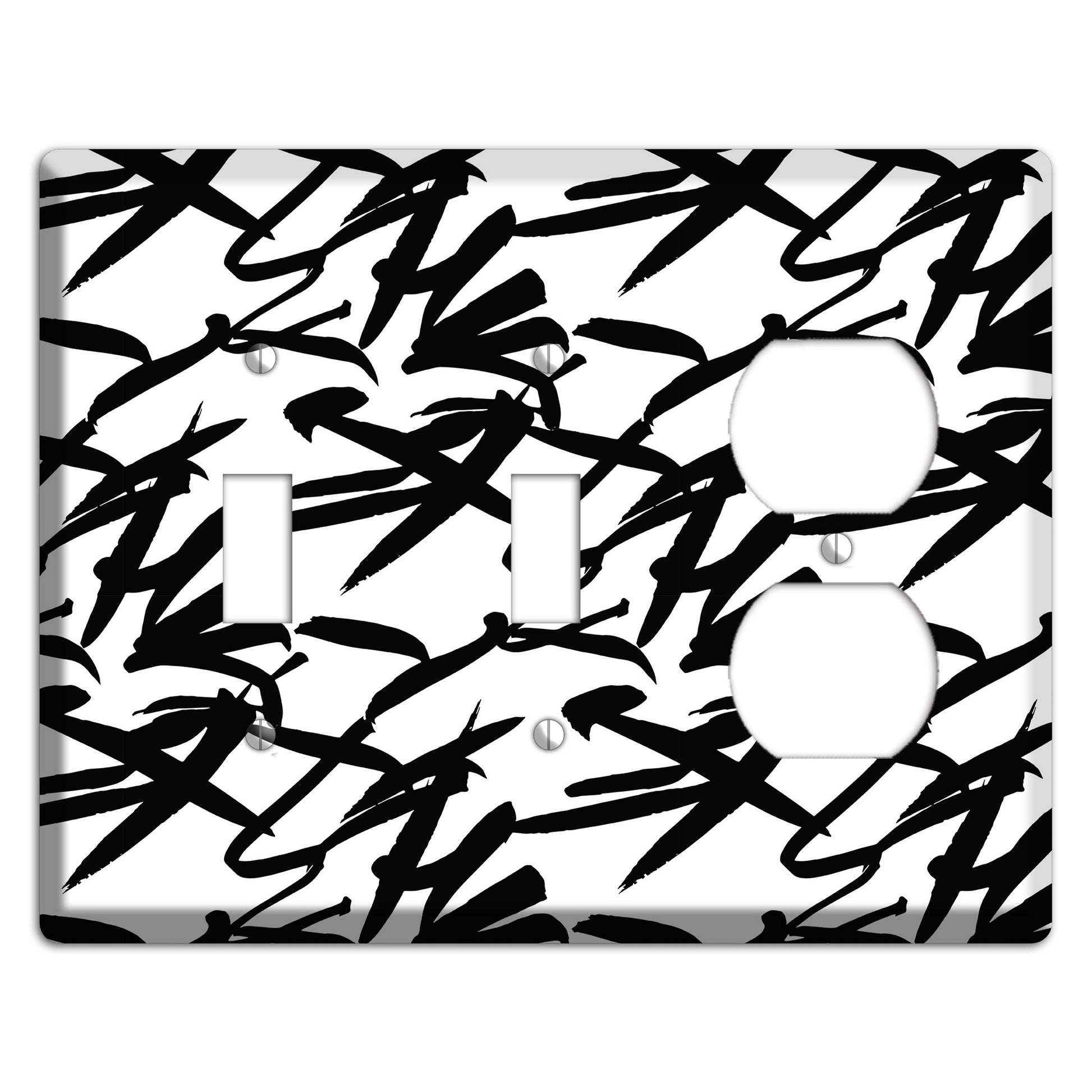 Ink Brushstrokes 2 2 Toggle / Duplex Wallplate