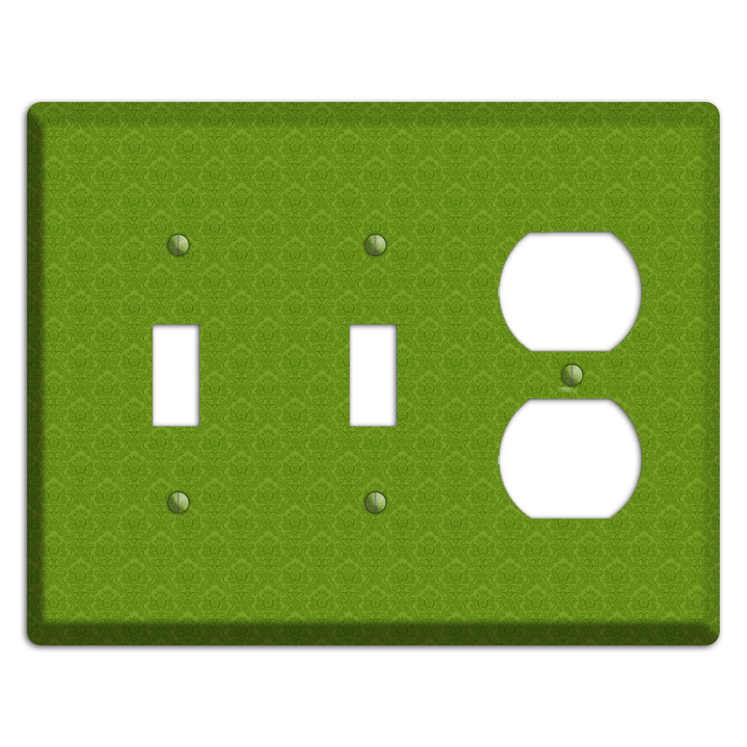 Green Cartouche 2 Toggle / Duplex Wallplate