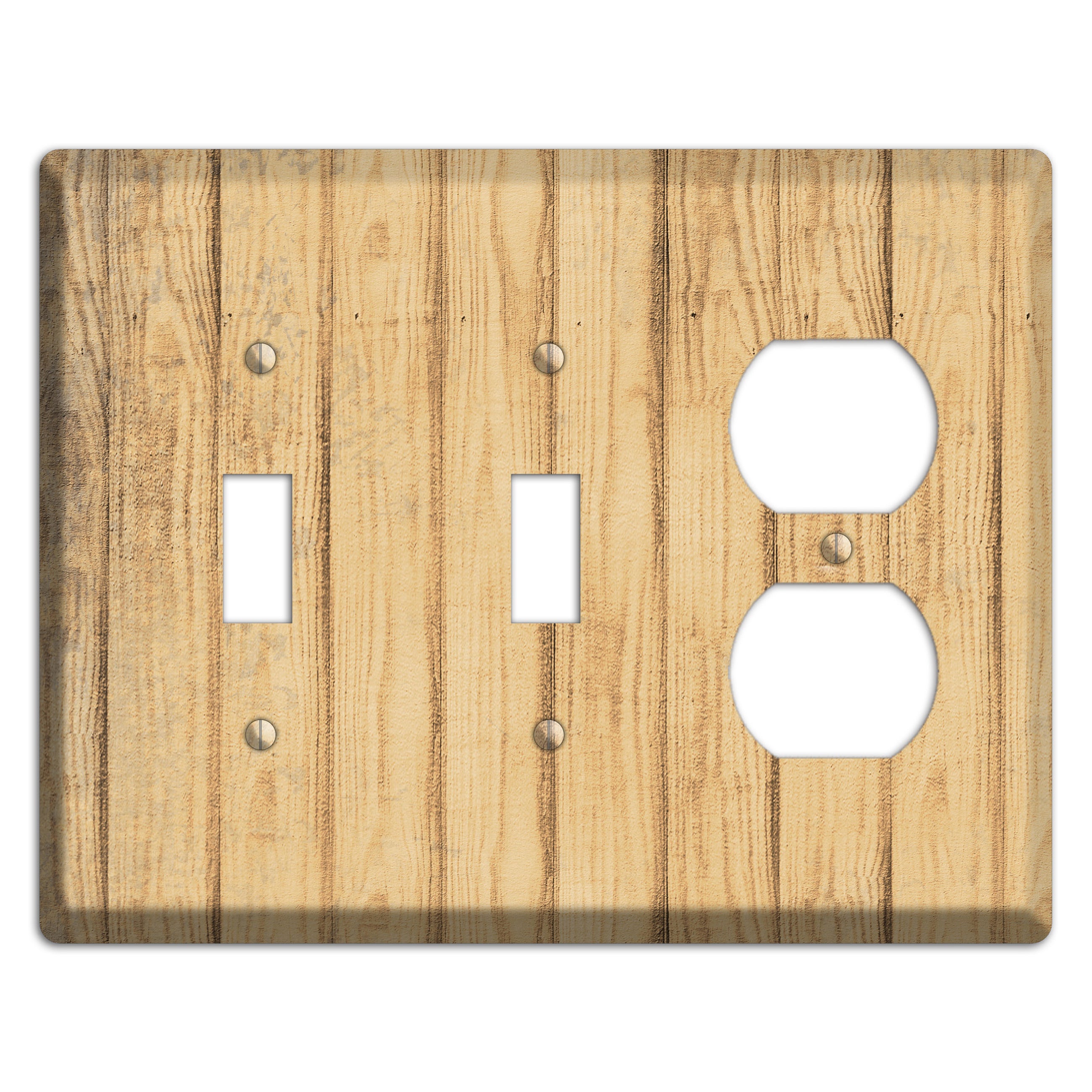 Twine Weathered Wood 2 Toggle / Duplex Wallplate