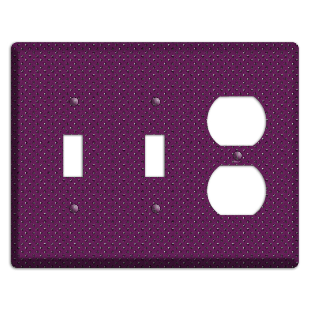 Purple Small Dots 2 Toggle / Duplex Wallplate
