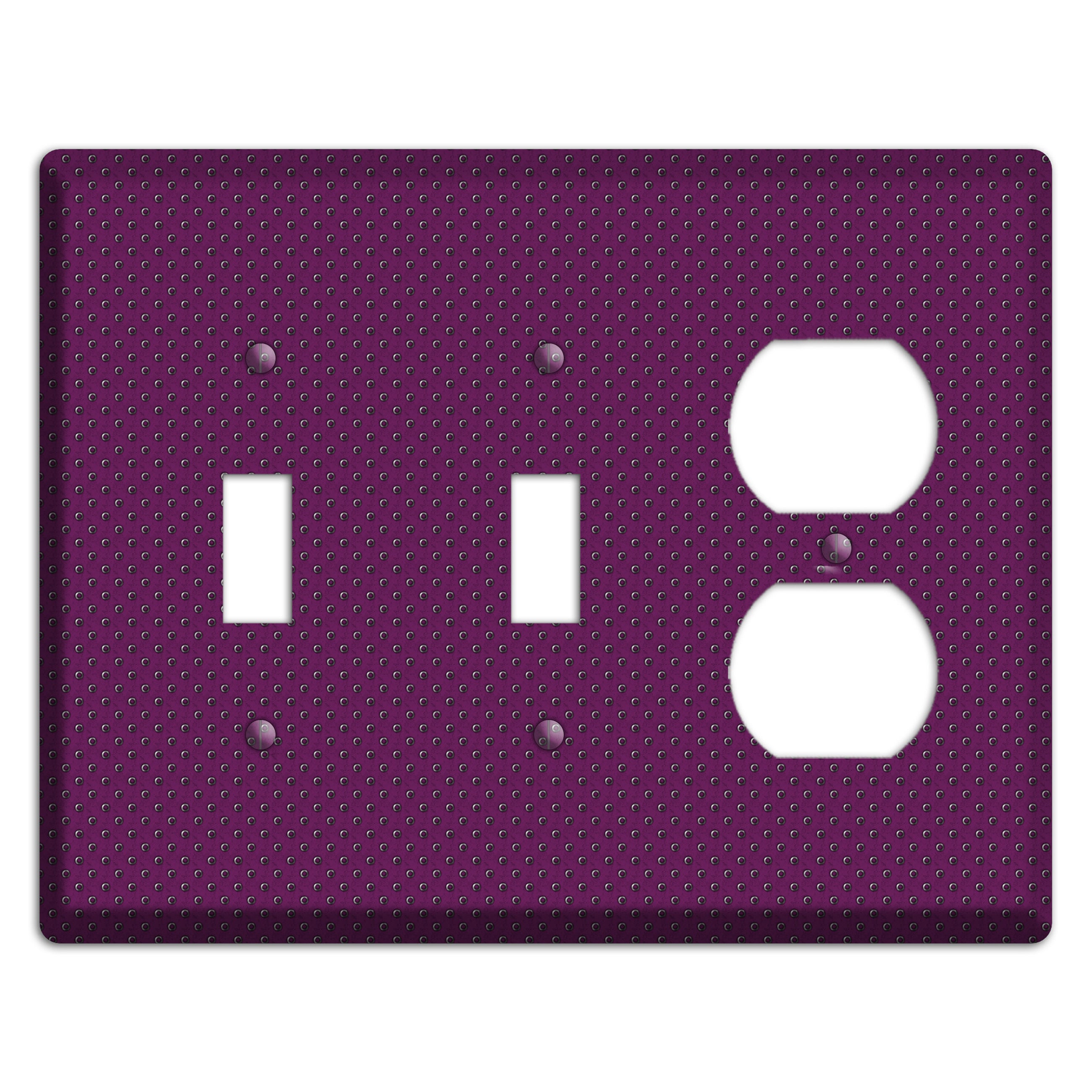 Purple Small Dots 2 Toggle / Duplex Wallplate