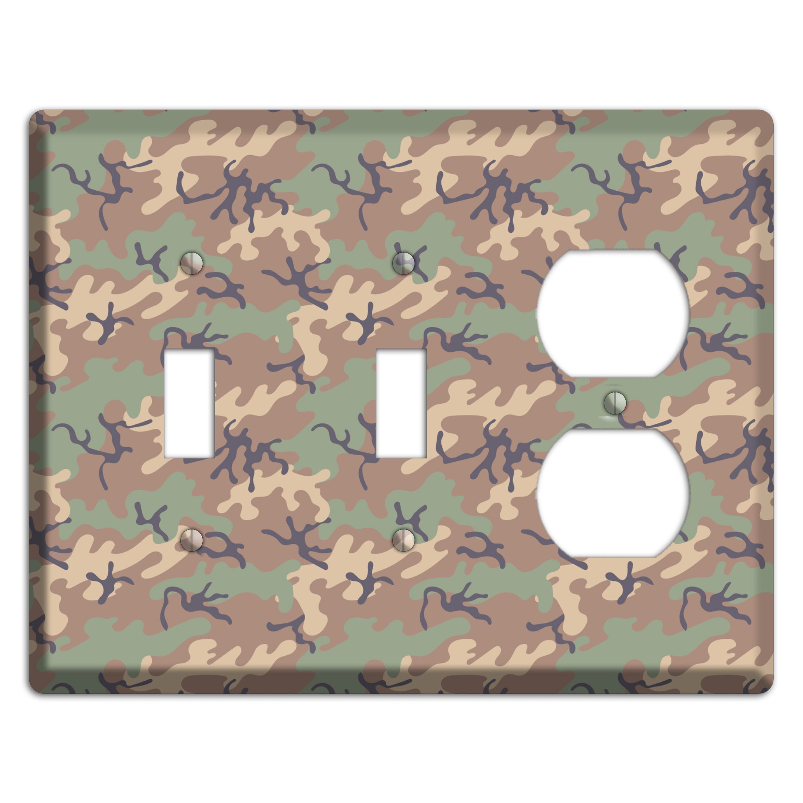 Jungle 1968 Camo 2 Toggle / Duplex Wallplate