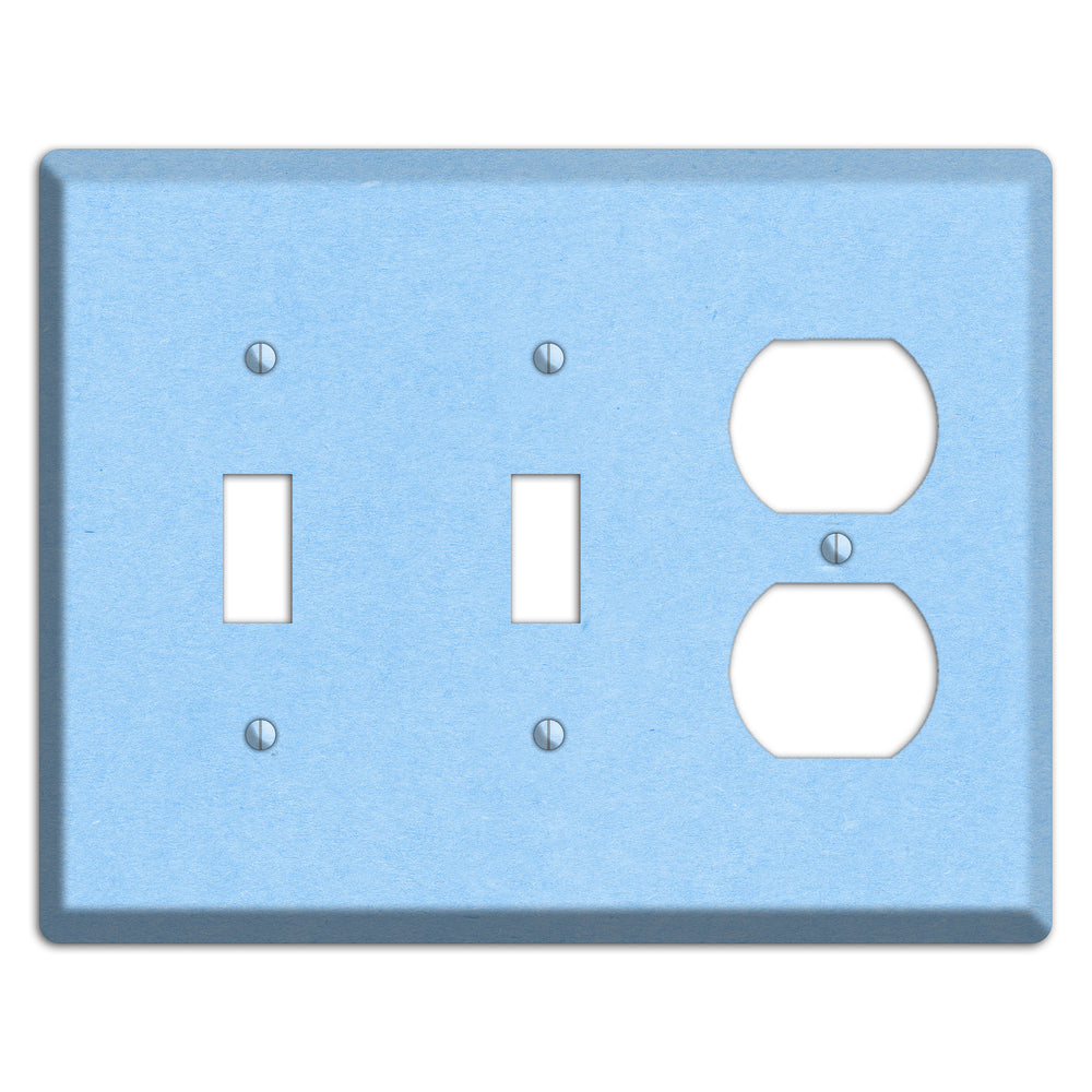 Light Sky Blue Kraft 2 Toggle / Duplex Wallplate