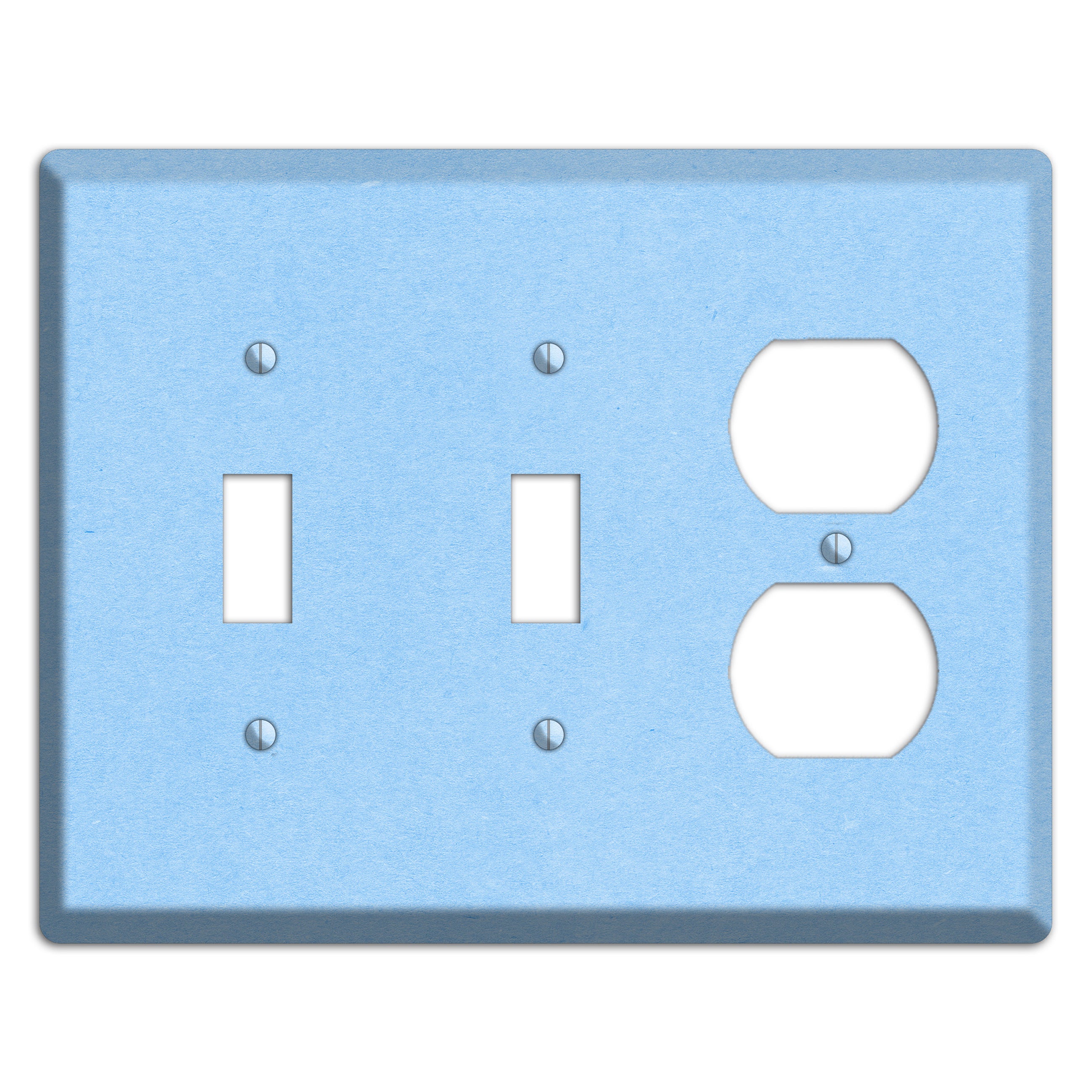 Light Sky Blue Kraft 2 Toggle / Duplex Wallplate
