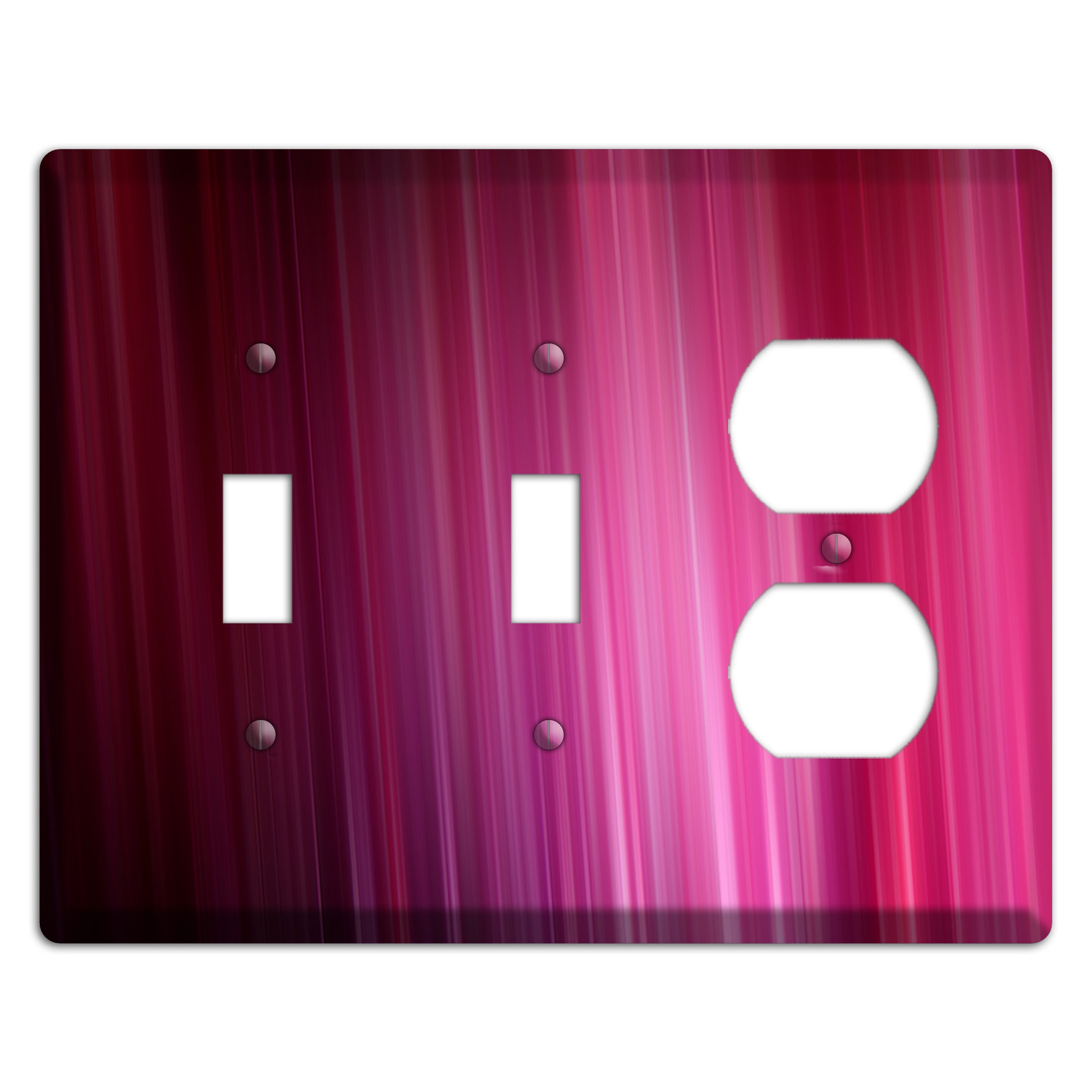 Fuschia Ray of Light 2 Toggle / Duplex Wallplate