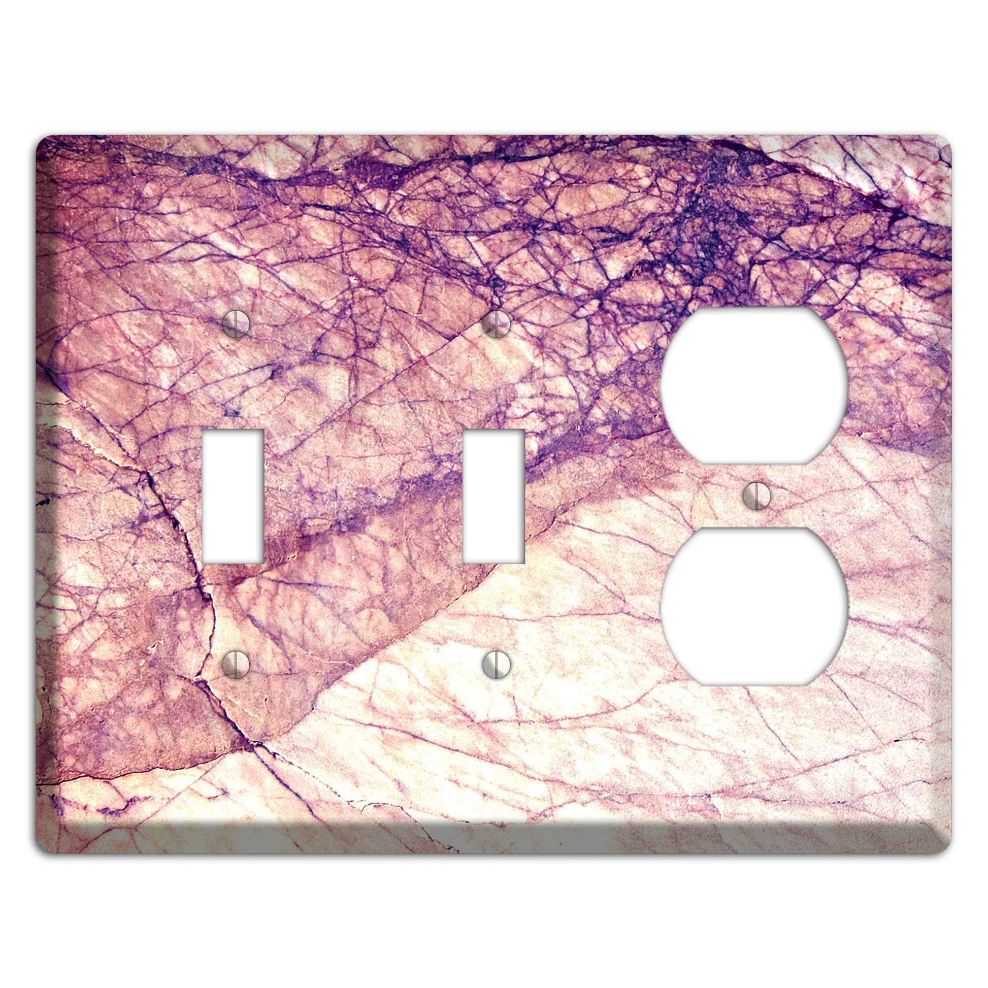 Cavern Pink Marble 2 Toggle / Duplex Wallplate