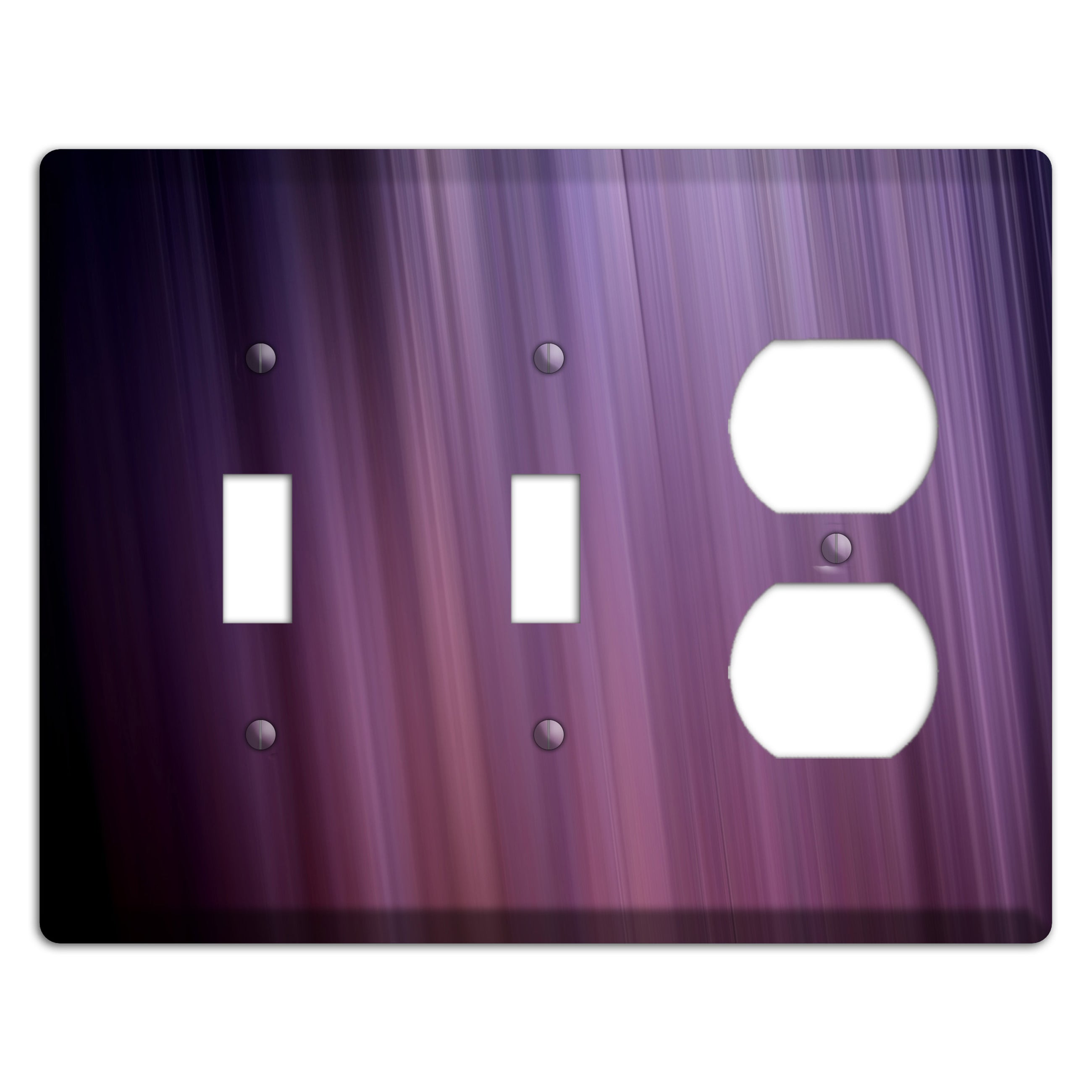 Eggplant Ray of Light 2 Toggle / Duplex Wallplate