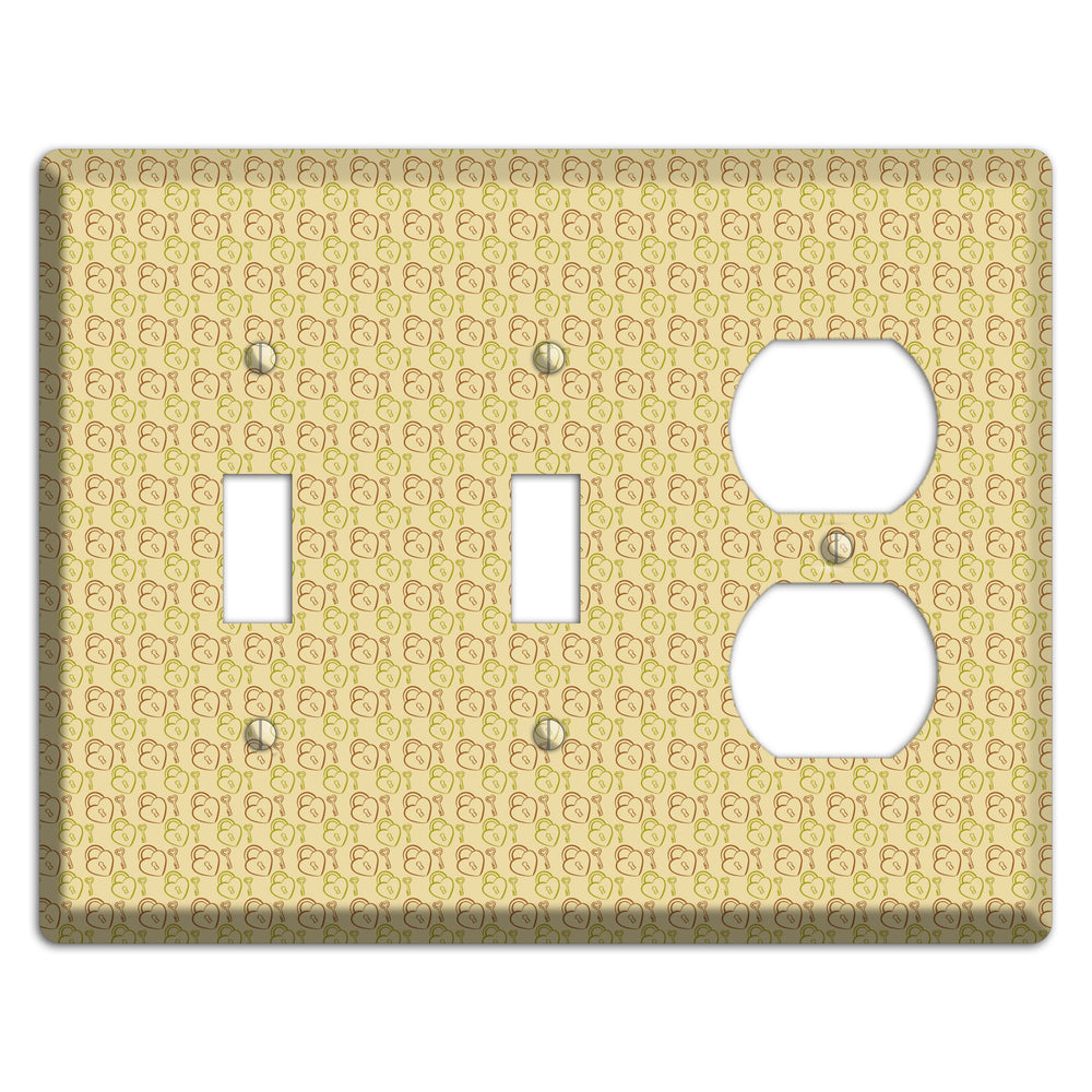 Heart Padlock with Key 2 Toggle / Duplex Wallplate
