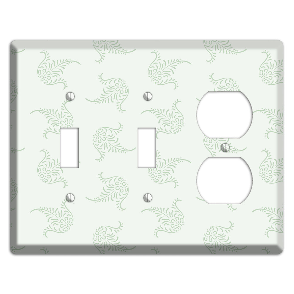 Mint Trefoil Cartouche 2 Toggle / Duplex Wallplate