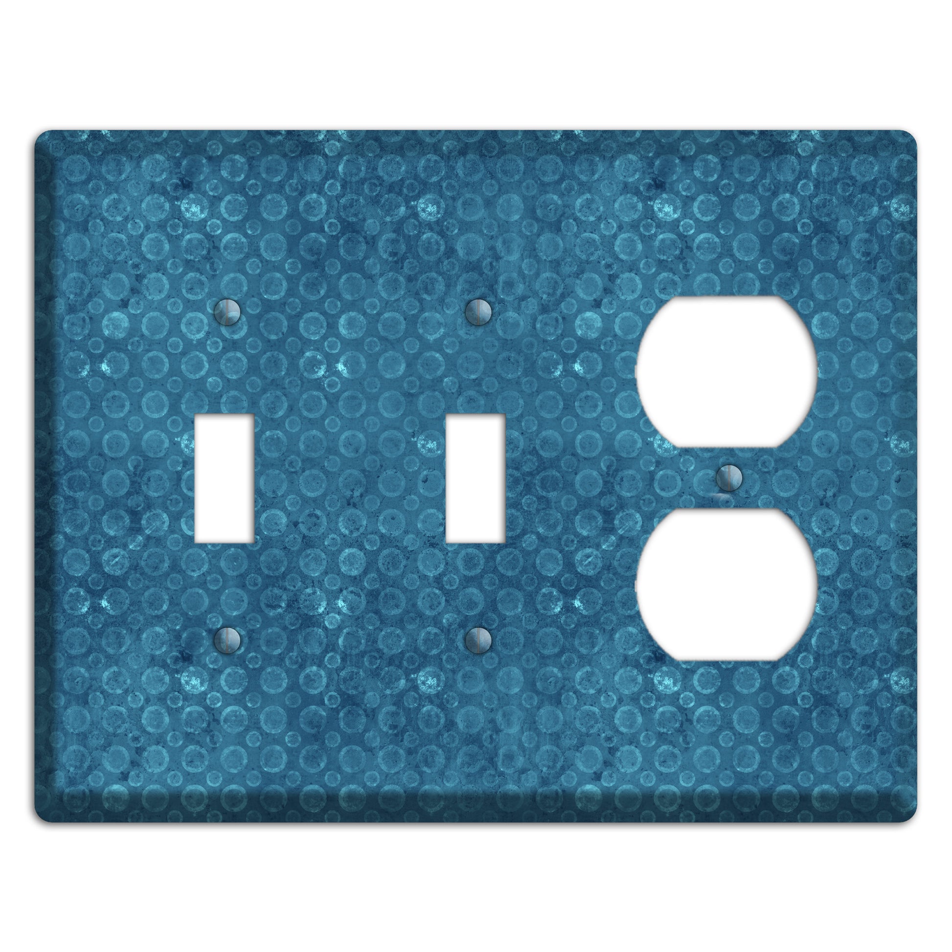 Turquoise Circles 2 Toggle / Duplex Wallplate