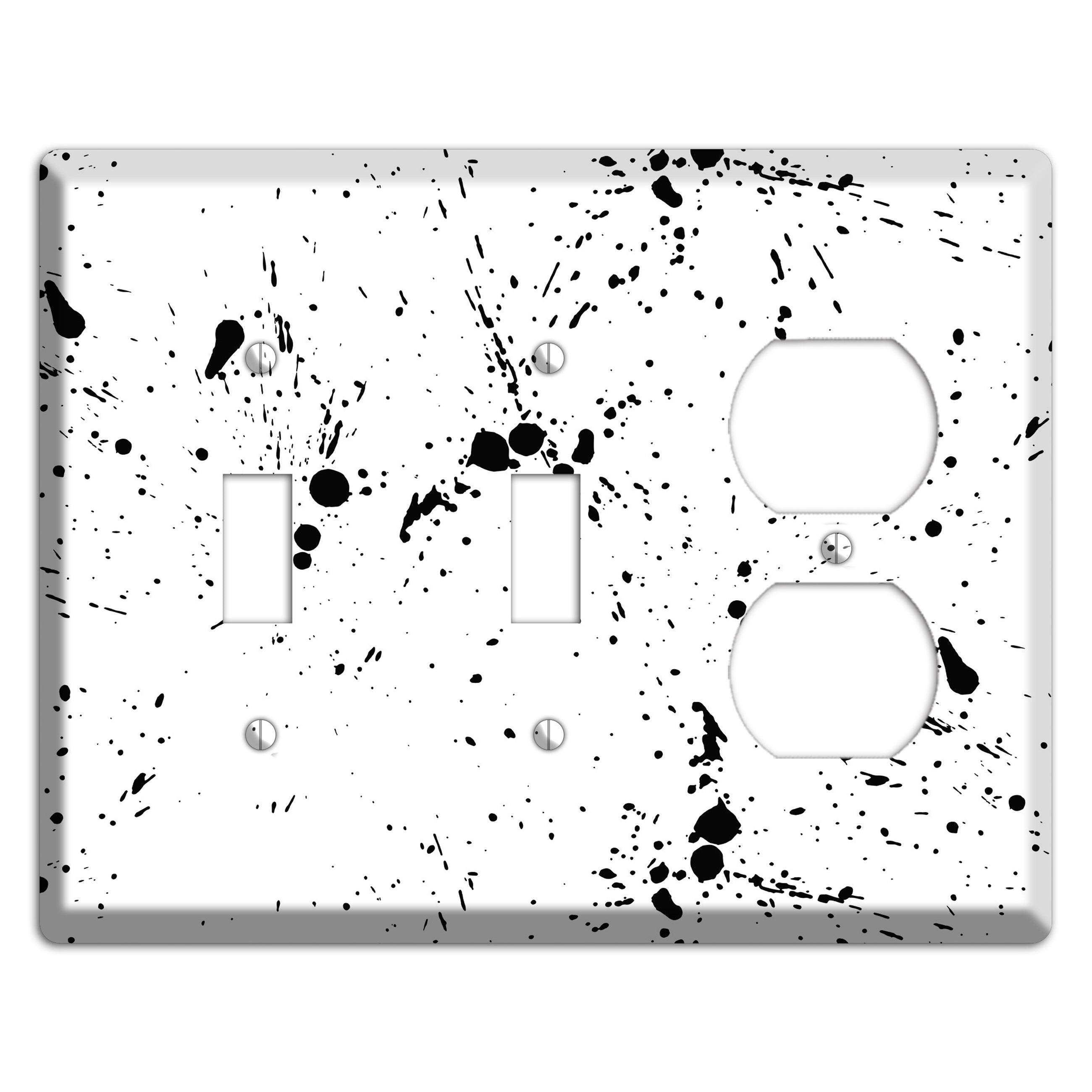 Ink Splash 8 2 Toggle / Duplex Wallplate