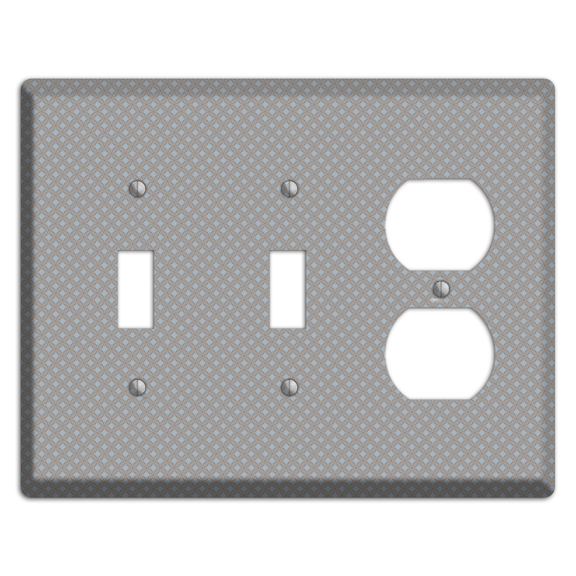 Multi Grey Lattice 2 Toggle / Duplex Wallplate