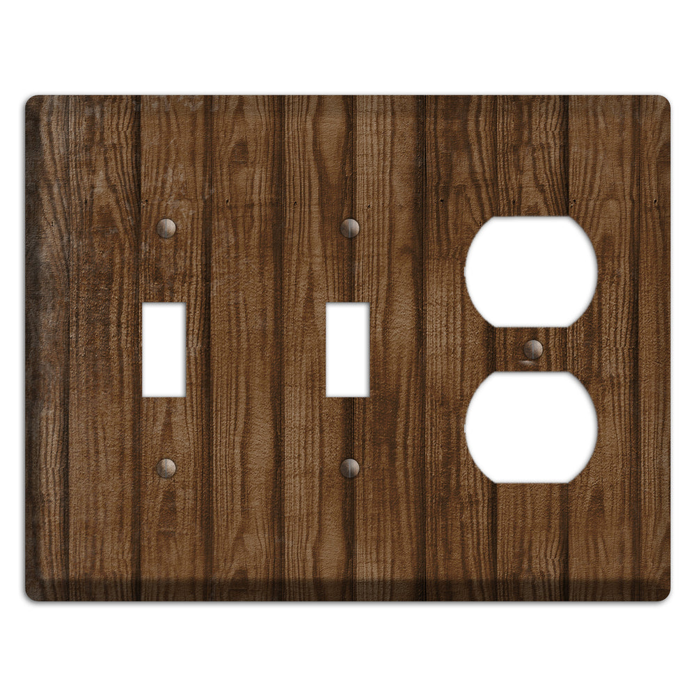 Spice Weathered Wood 2 Toggle / Duplex Wallplate